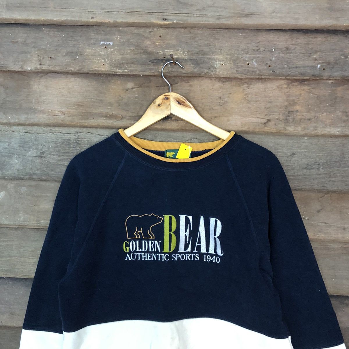 Golden Bear × Japanese Brand × Vintage Golden Bear Blue Sweatshirt #3882 Size US M / EU 48-50 / 2 - 2 Thumbnail