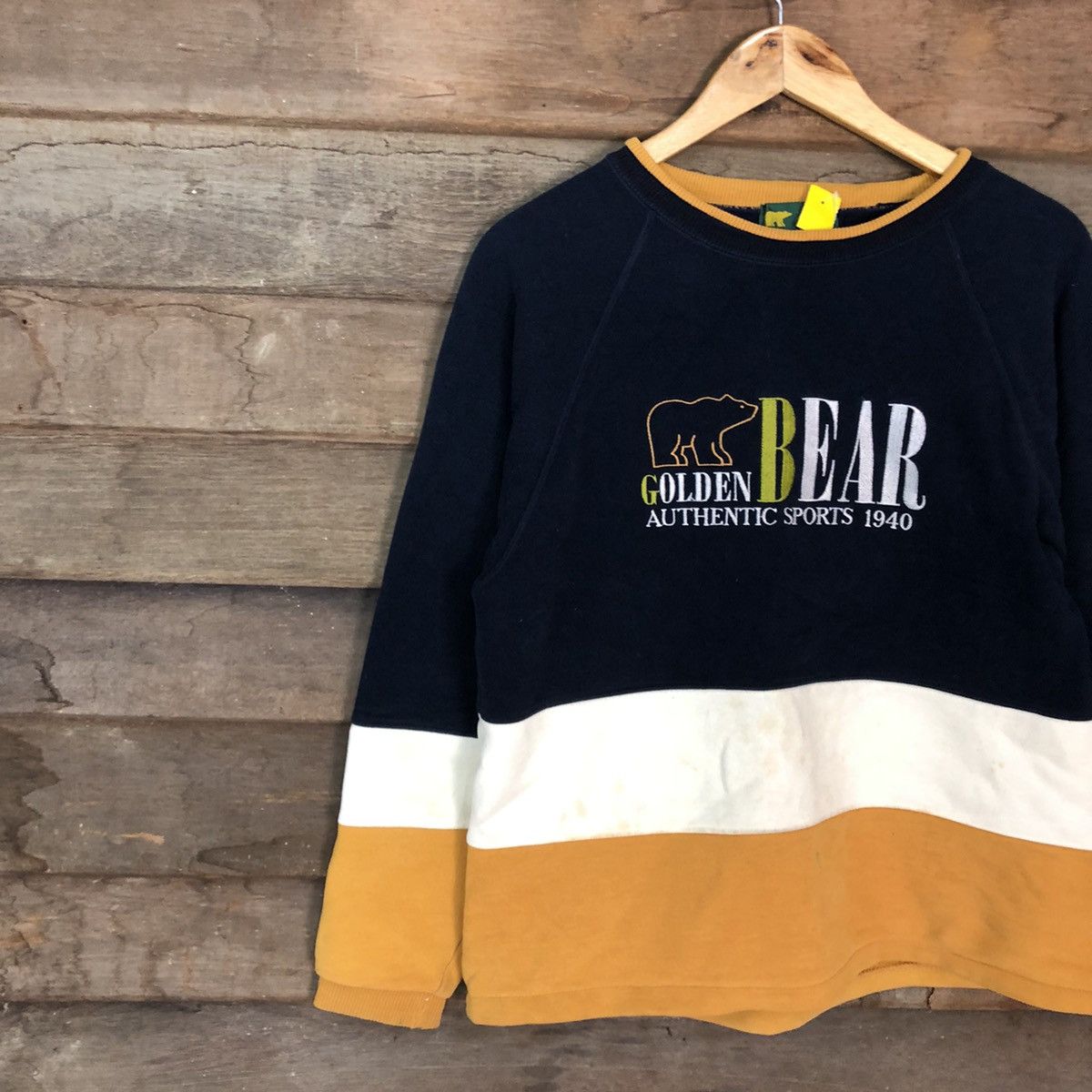Golden Bear × Japanese Brand × Vintage Golden Bear Blue Sweatshirt #3882 Size US M / EU 48-50 / 2 - 7 Thumbnail