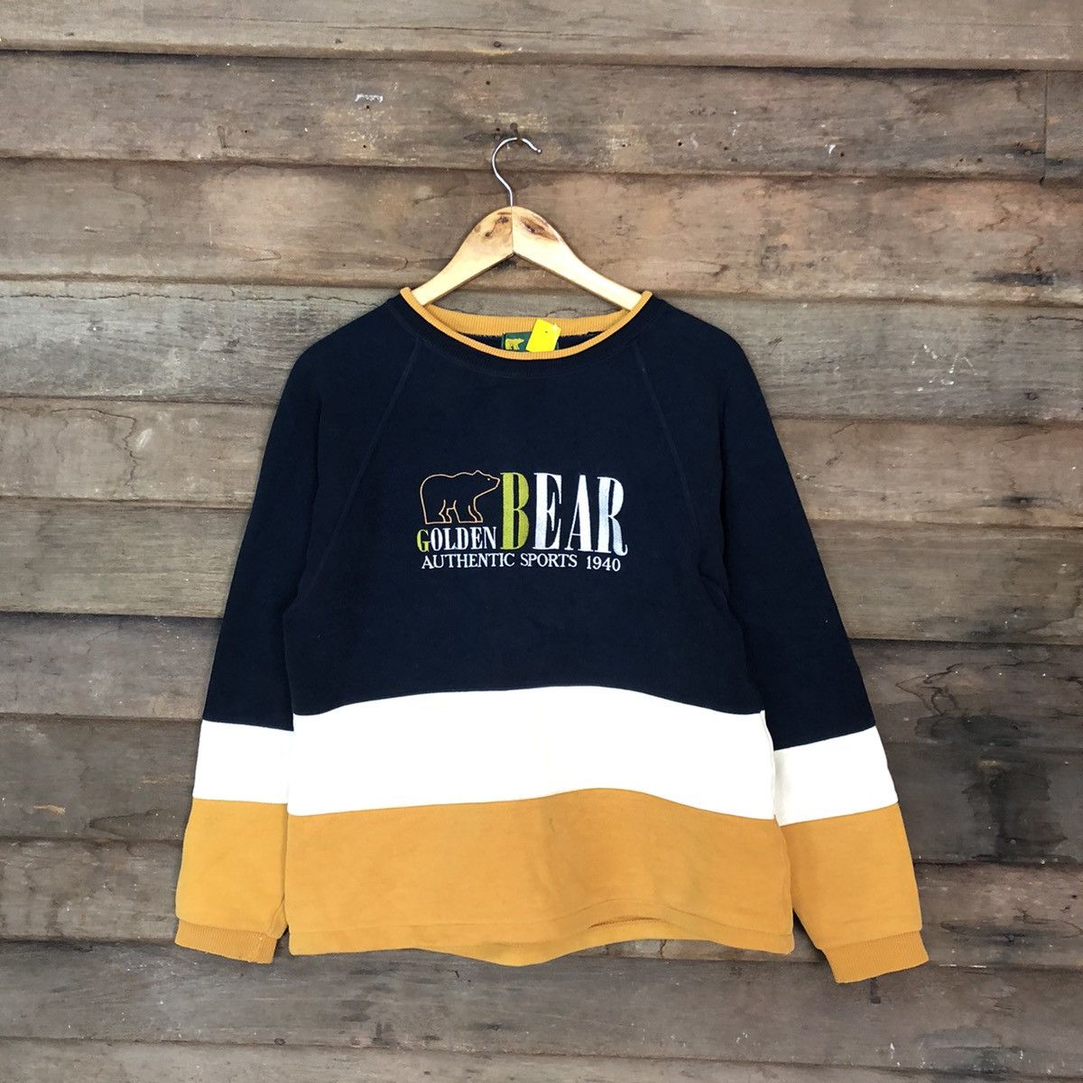 Golden Bear × Japanese Brand × Vintage Golden Bear Blue Sweatshirt #3882 Size US M / EU 48-50 / 2 - 1 Thumbnail