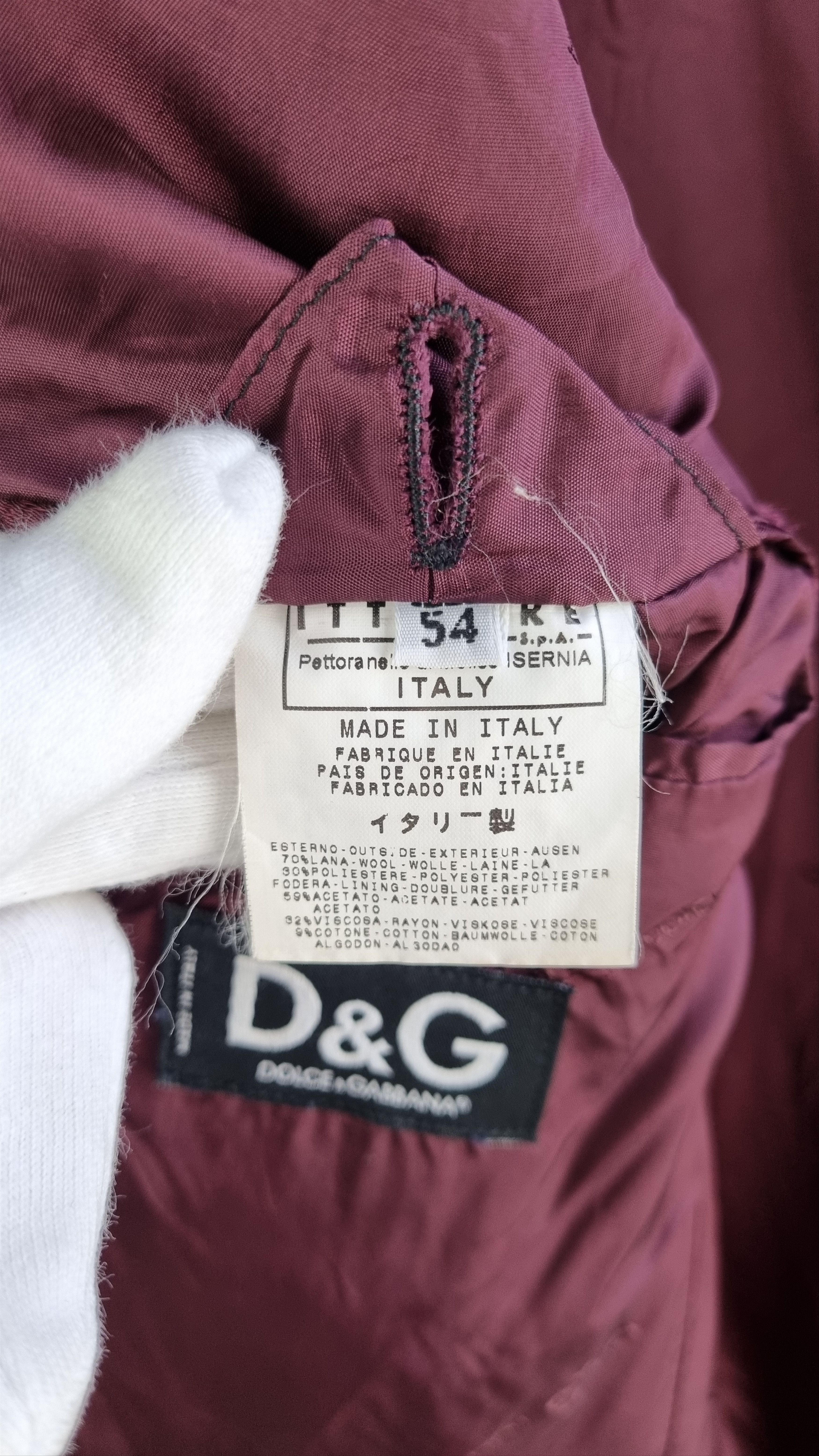 Dolce & Gabbana Dolce and Gabbana Wool Coat Made in Italy Size US L / EU 52-54 / 3 - 7 Thumbnail