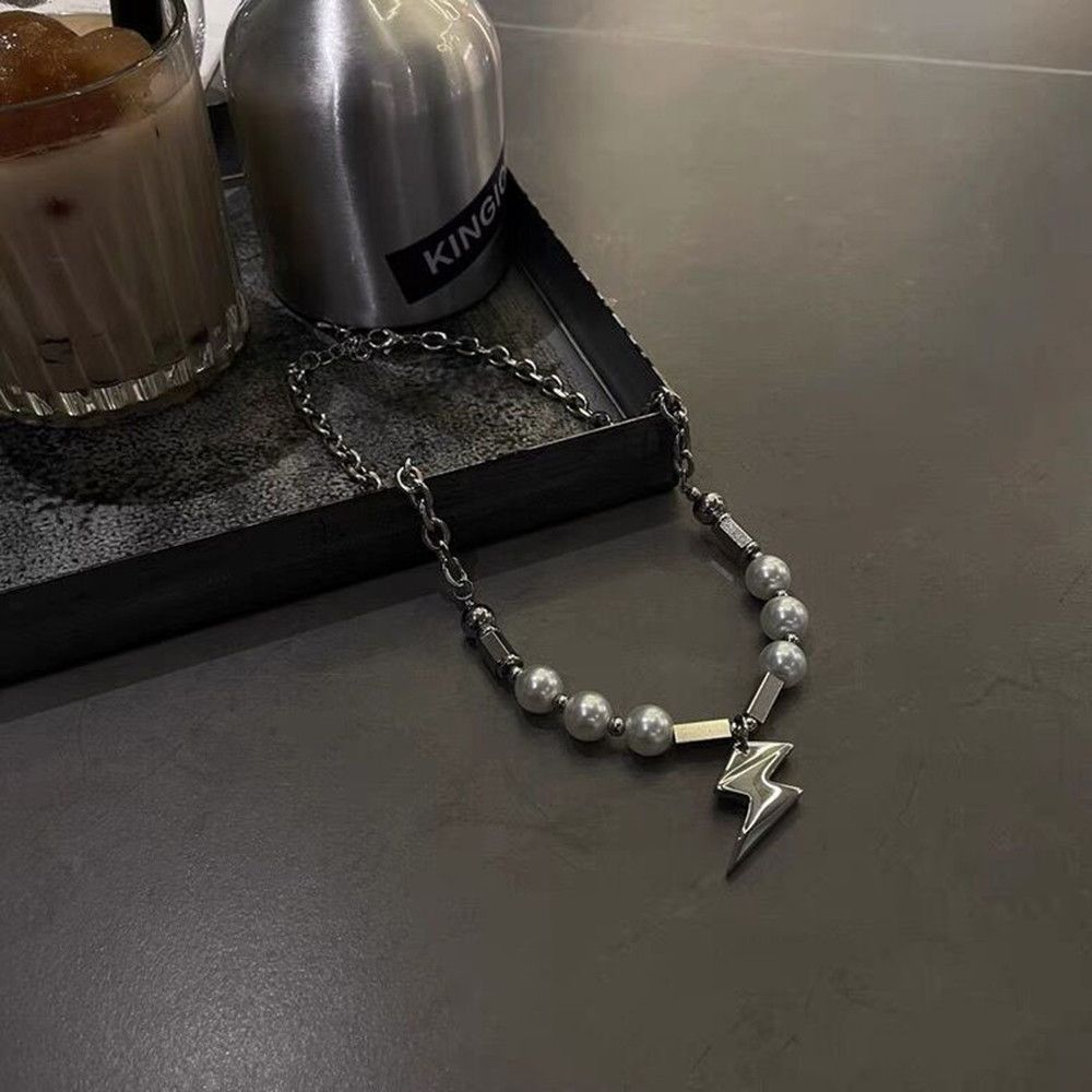Jewelry Lightning Chain Pearl Pendant Necklaces Size ONE SIZE - 3 Thumbnail