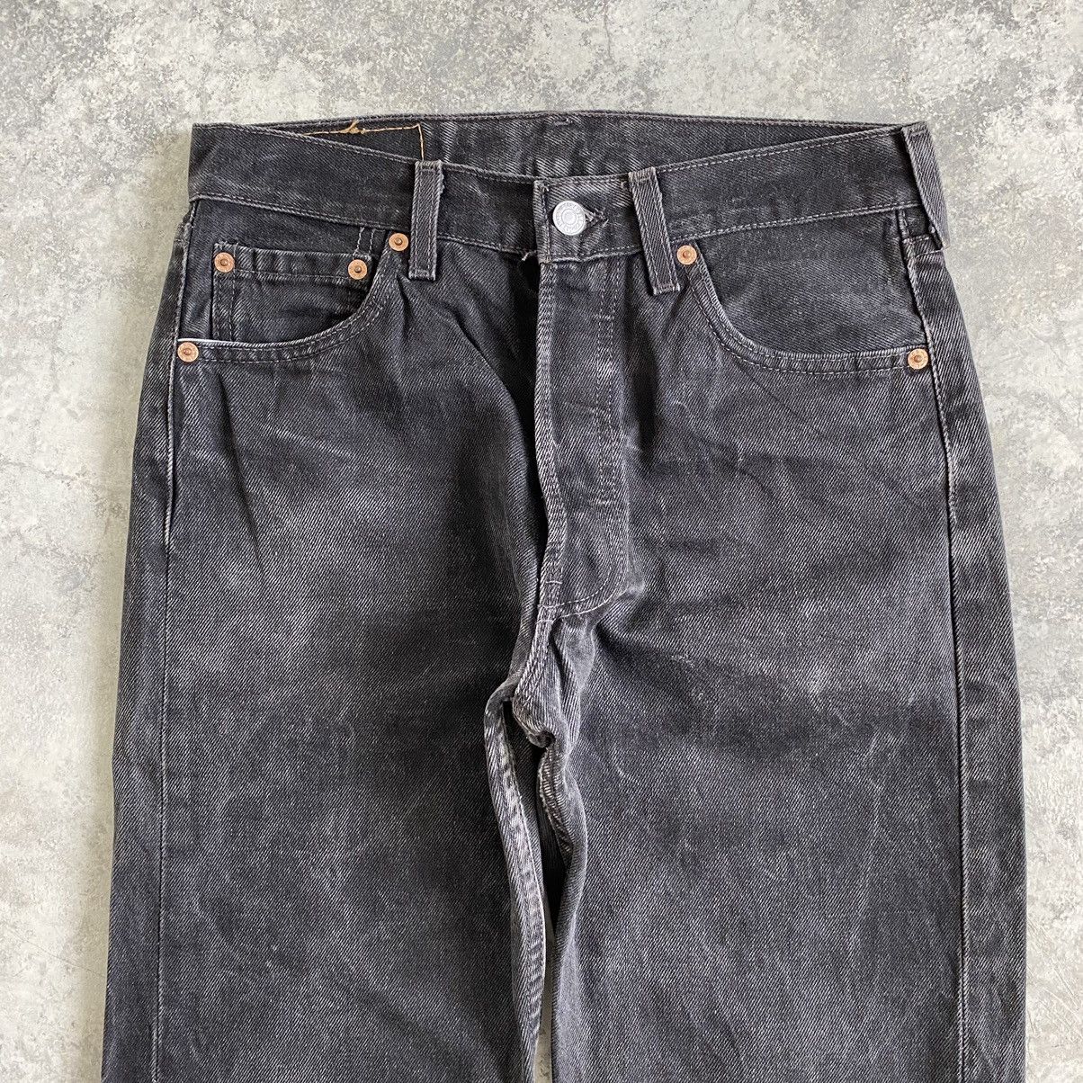 Levi's Vintage 1997 Levi's 501 Faded Black Denim Jeans Size US 29 - 6 Thumbnail