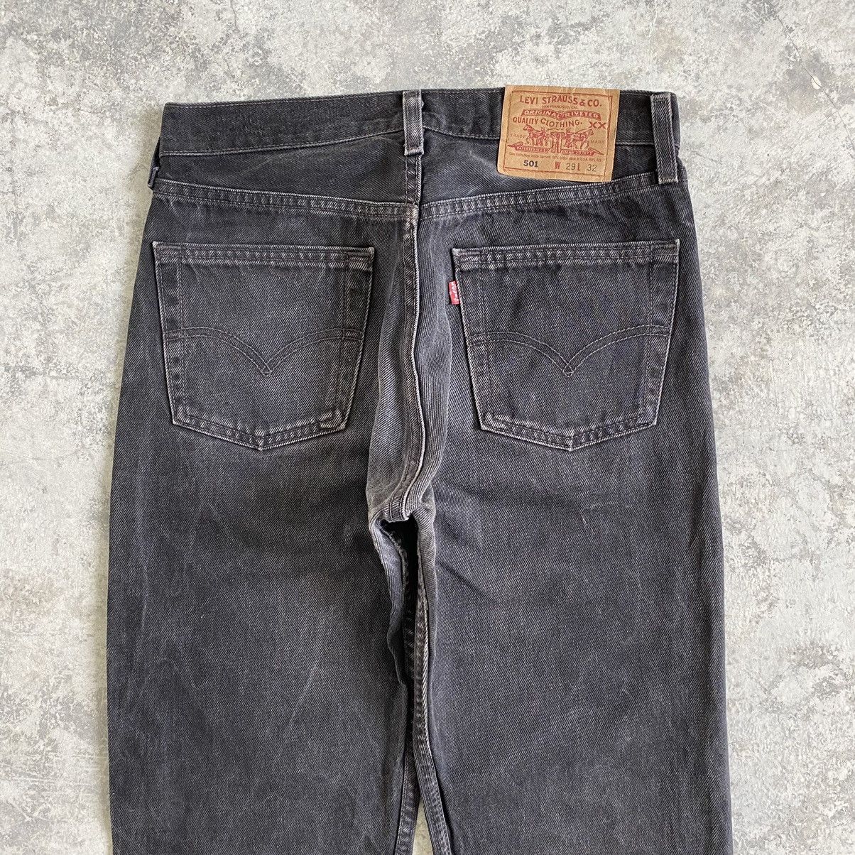 Levi's Vintage 1997 Levi's 501 Faded Black Denim Jeans Size US 29 - 15 Thumbnail