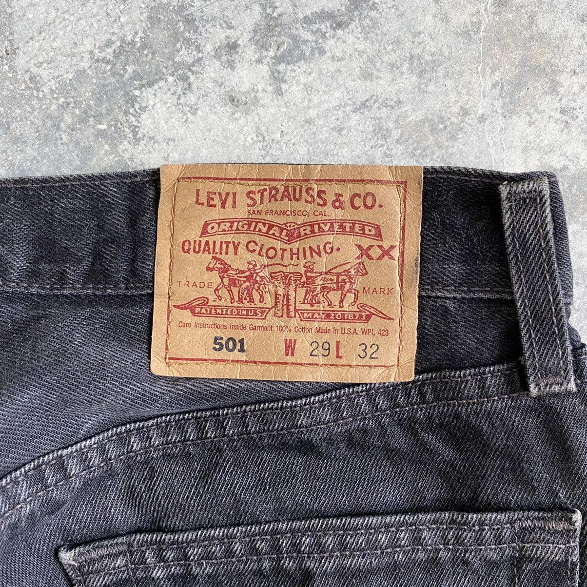Levi's Vintage 1997 Levi's 501 Faded Black Denim Jeans Size US 29 - 16 Thumbnail