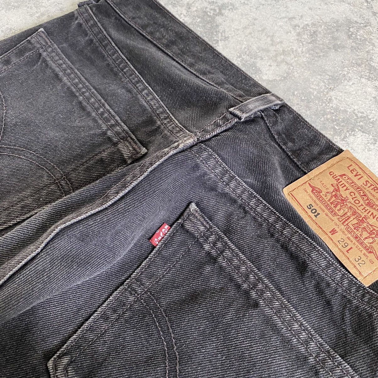 Levi's Vintage 1997 Levi's 501 Faded Black Denim Jeans Size US 29 - 17 Thumbnail