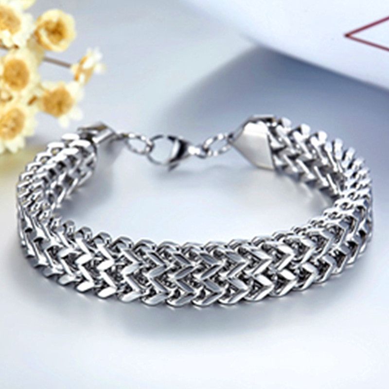 Jewelry 10MM Wide Hand Chain Bracelets Size ONE SIZE - 4 Thumbnail