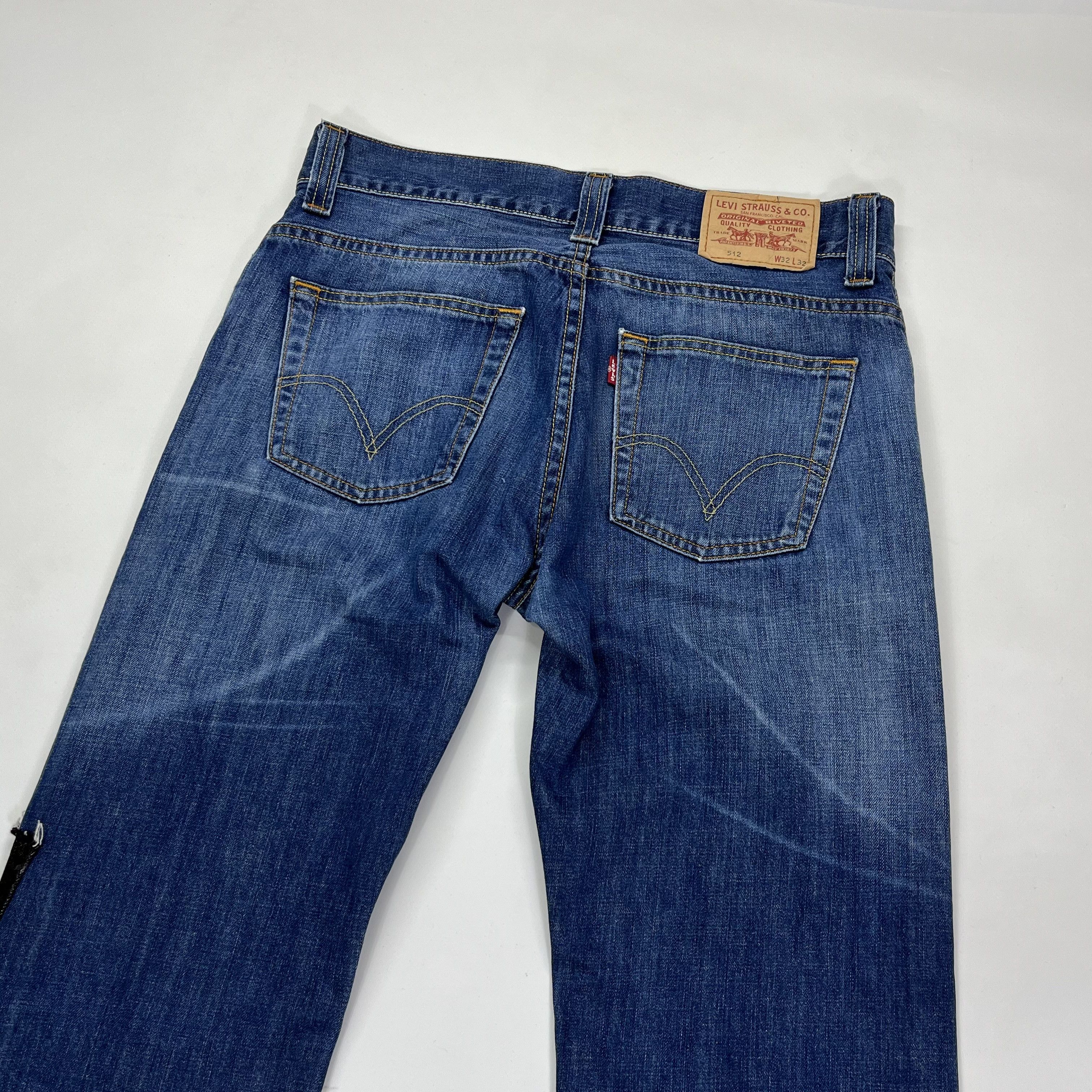 Levi's Levis Vintage Custom Reworked Patchwork Flared Bootcut Jeans Size US 32 / EU 48 - 14 Thumbnail