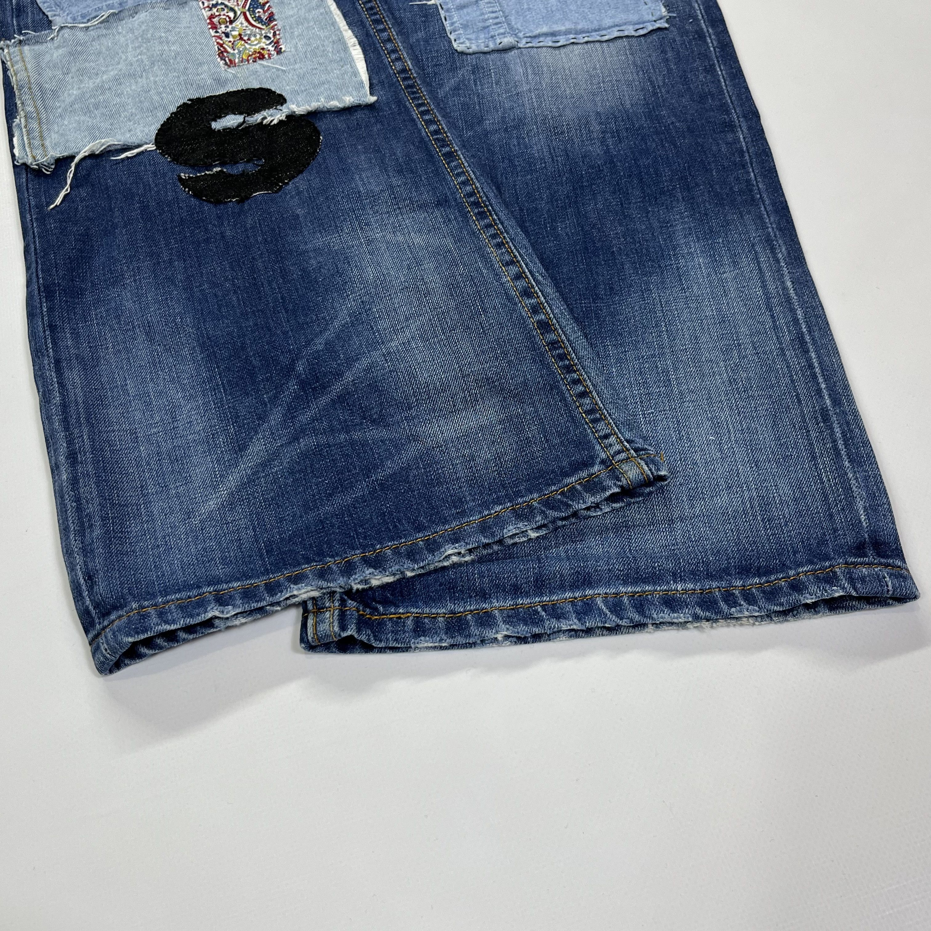 Levi's Levis Vintage Custom Reworked Patchwork Flared Bootcut Jeans Size US 32 / EU 48 - 11 Thumbnail
