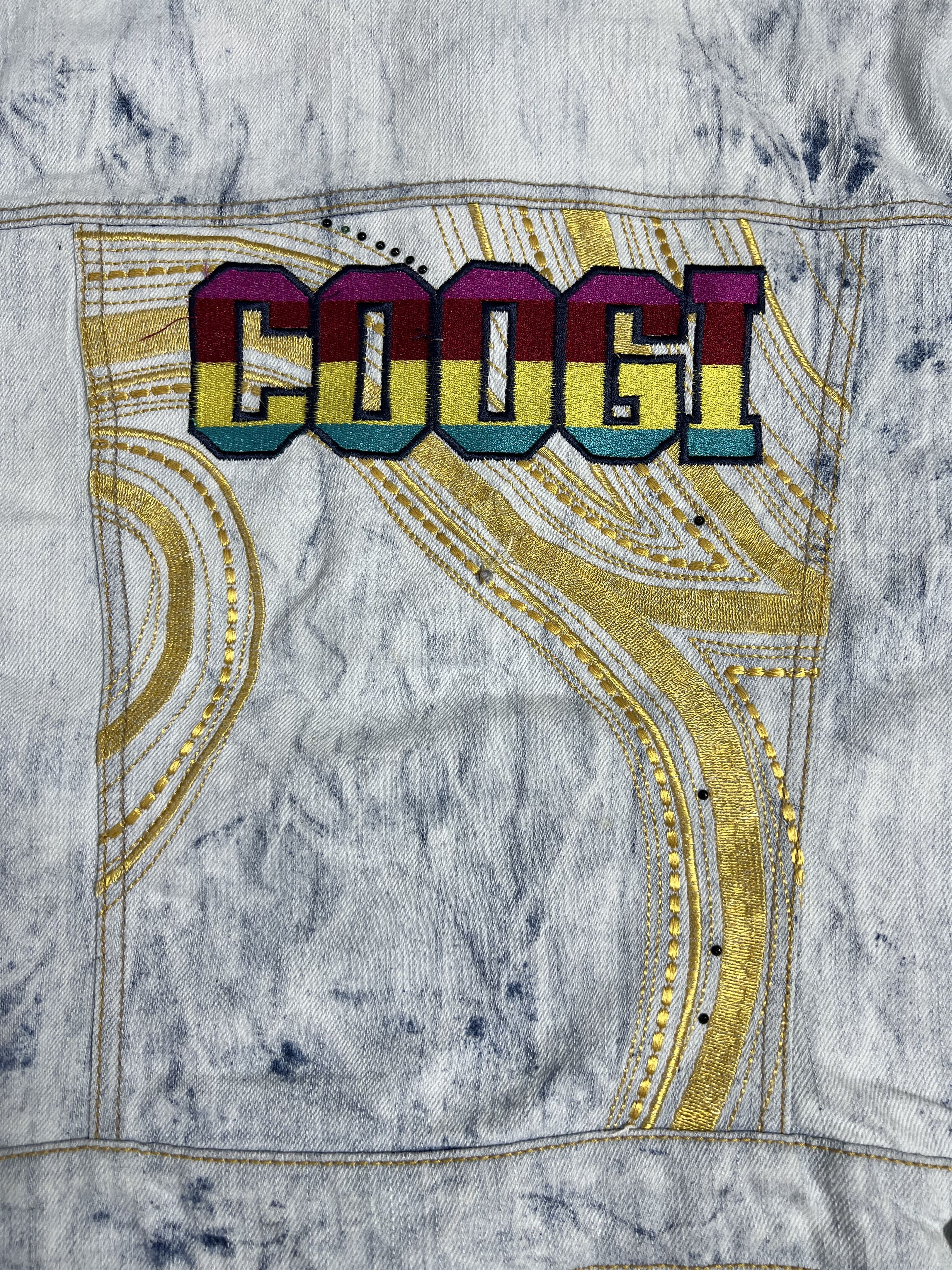 Coogi COOGI Y2K Embroidered Bleach Crop Denim Jacket (XXL) GTMD633 Size US XXL / EU 58 / 5 - 2 Thumbnail