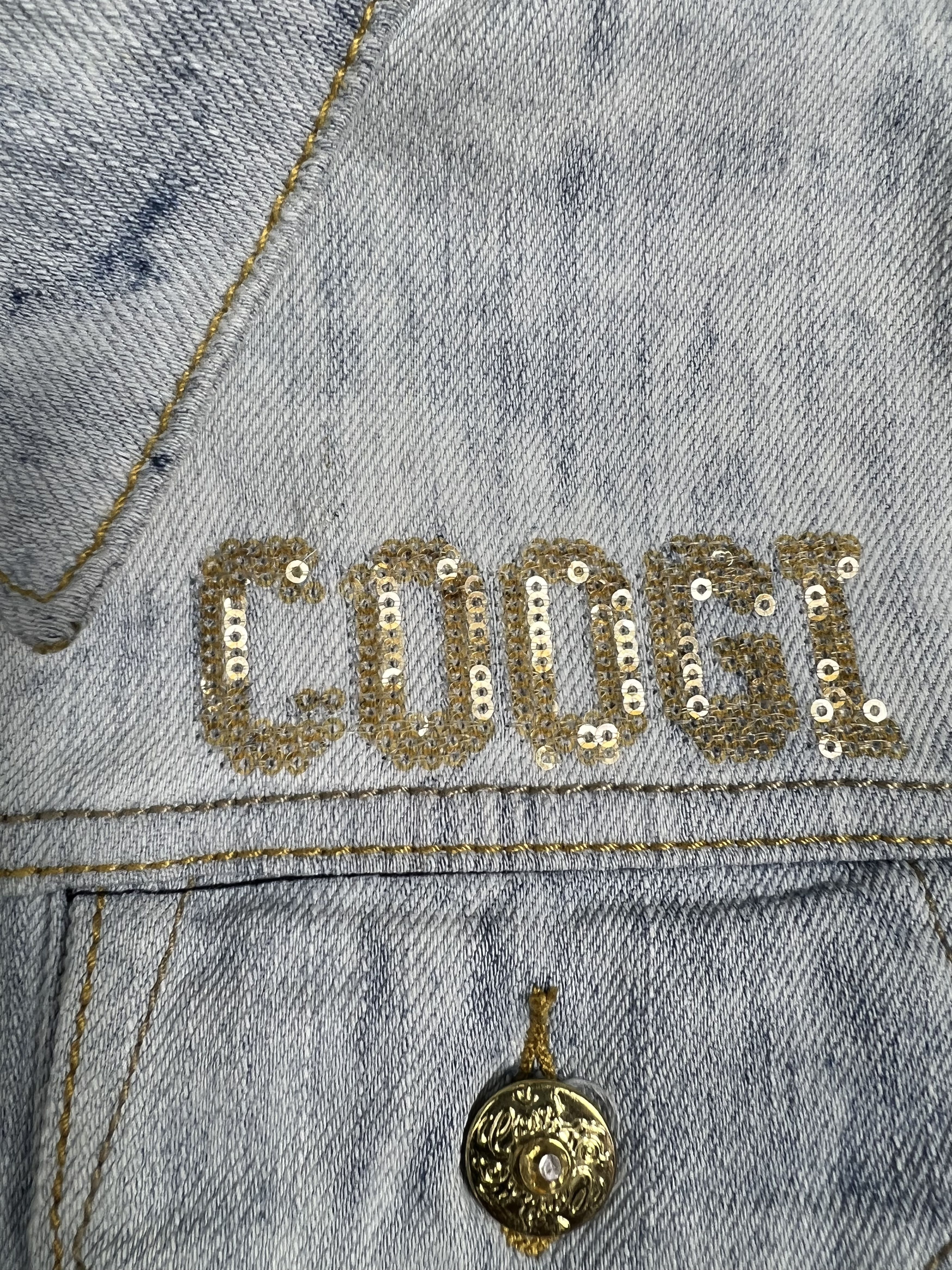 Coogi COOGI Y2K Embroidered Bleach Crop Denim Jacket (XXL) GTMD633 Size US XXL / EU 58 / 5 - 6 Thumbnail