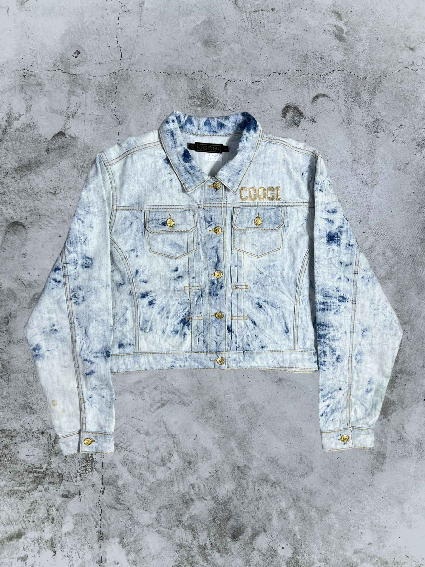 Coogi COOGI Y2K Embroidered Bleach Crop Denim Jacket (XXL) GTMD633 Size US XXL / EU 58 / 5 - 5 Thumbnail