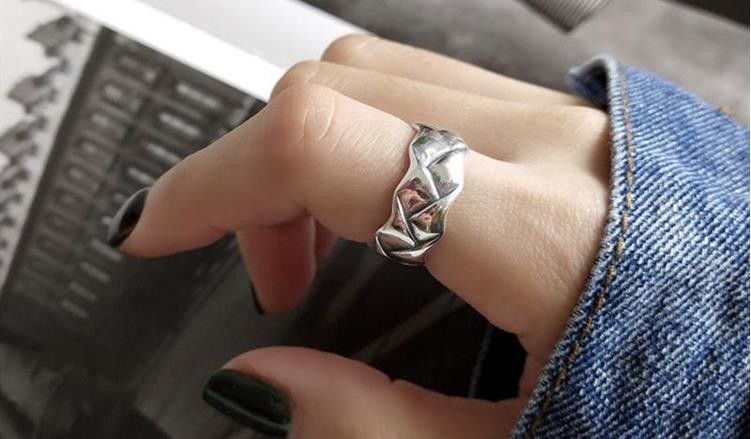 Jewelry Creative Big Geometric Rings Size ONE SIZE - 2 Thumbnail