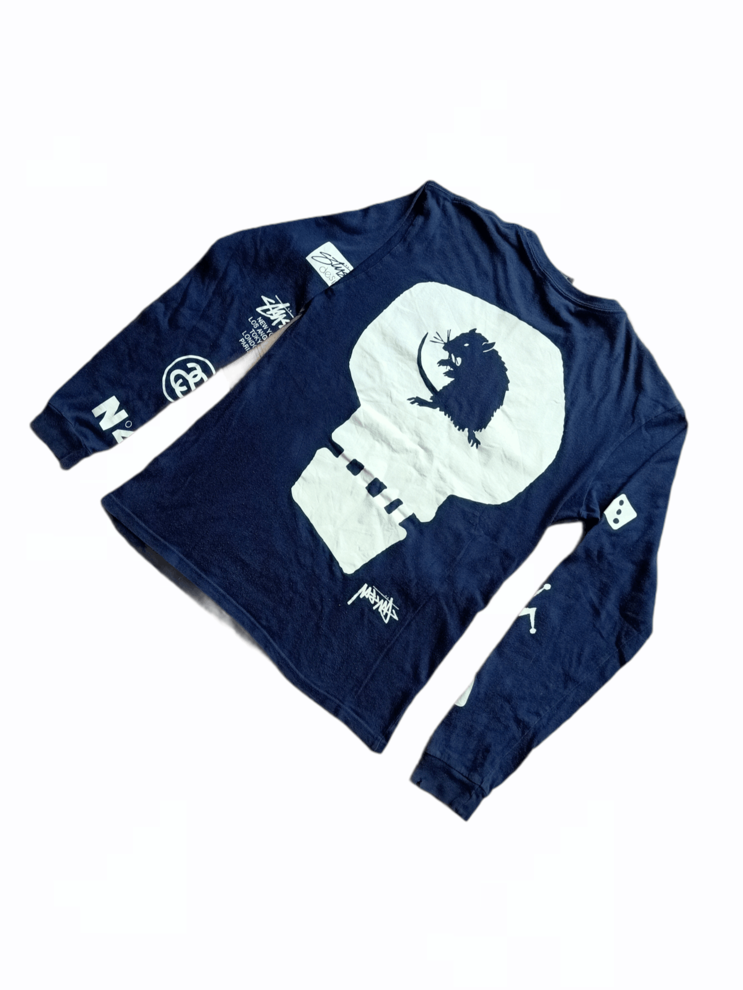 Stussy × Vintage Stussy Multi Logo Long Sleeve Size US S / EU 44-46 / 1 - 9 Thumbnail