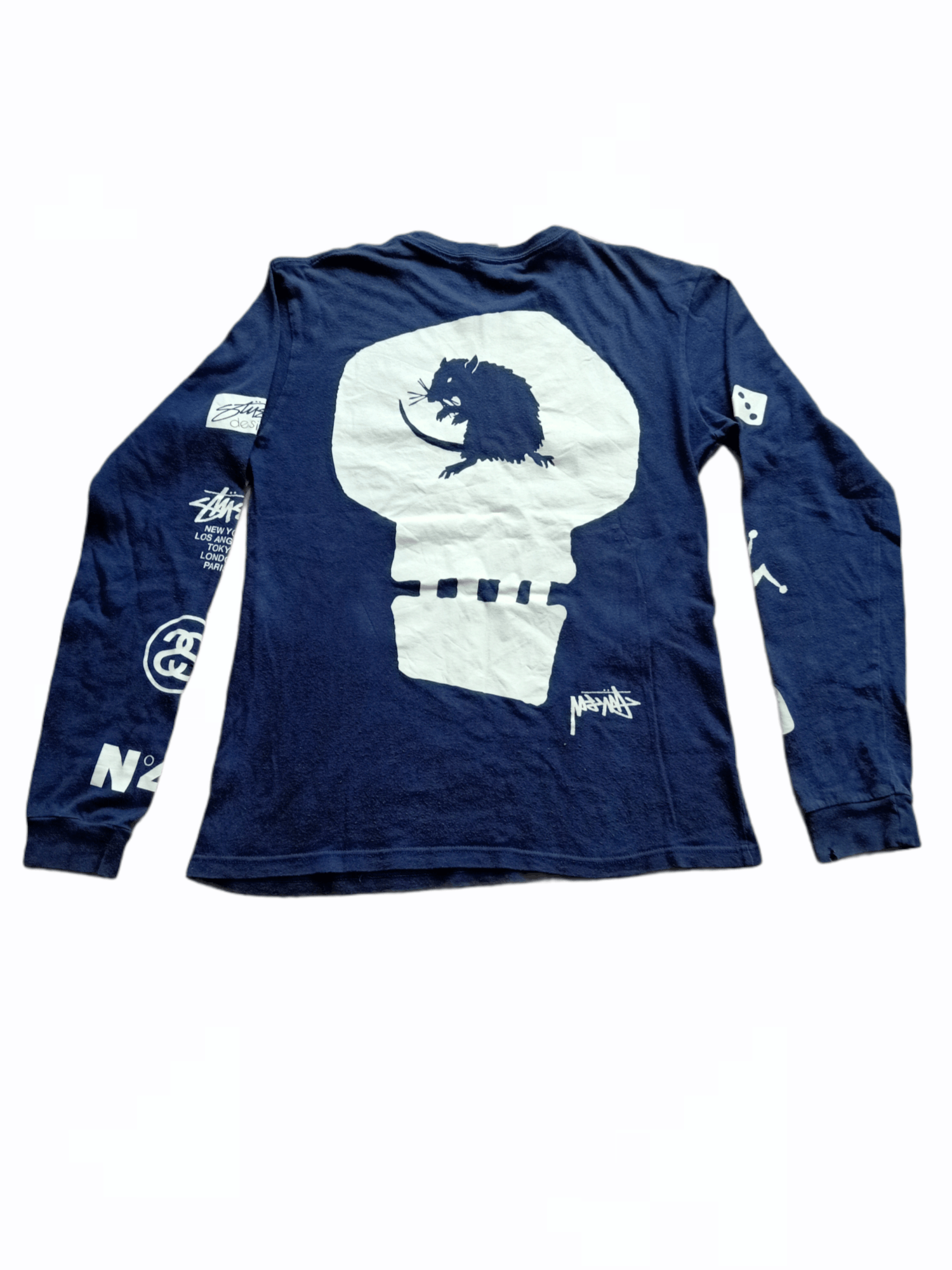 Stussy × Vintage Stussy Multi Logo Long Sleeve Size US S / EU 44-46 / 1 - 10 Thumbnail