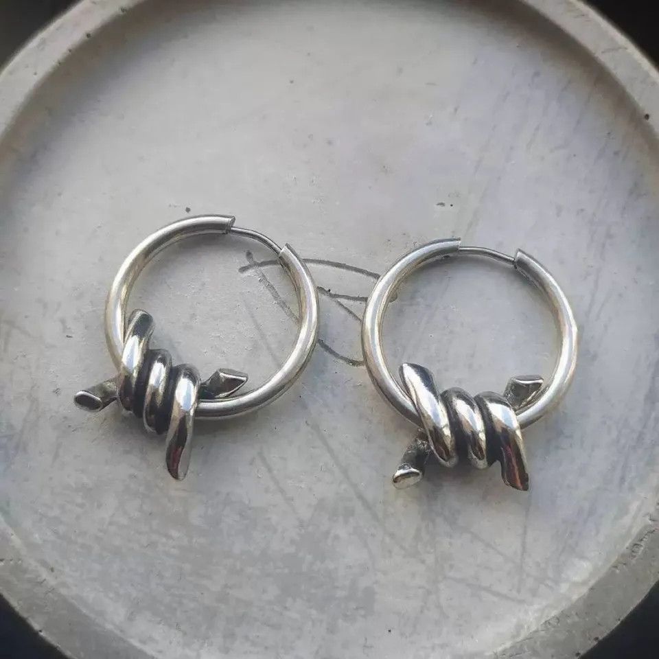 Jewelry Thorns Geometric Hoop Earrings Size ONE SIZE - 2 Thumbnail
