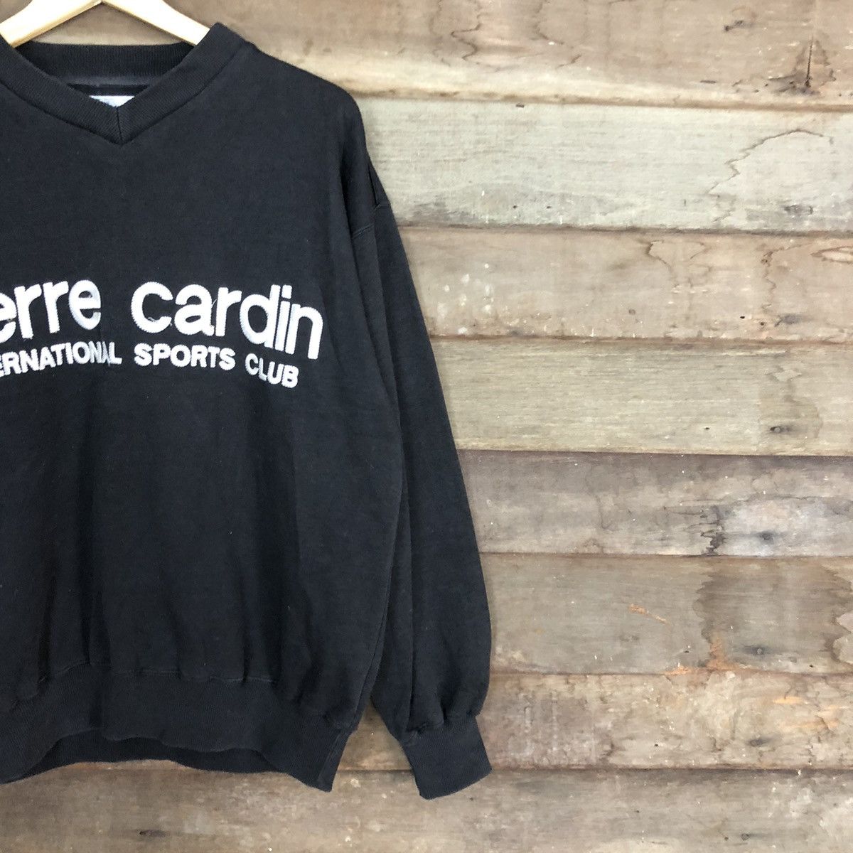 Pierre Cardin × Vintage Pierre Cardin Black Sweatshirt #3890 Size US XL / EU 56 / 4 - 5 Thumbnail