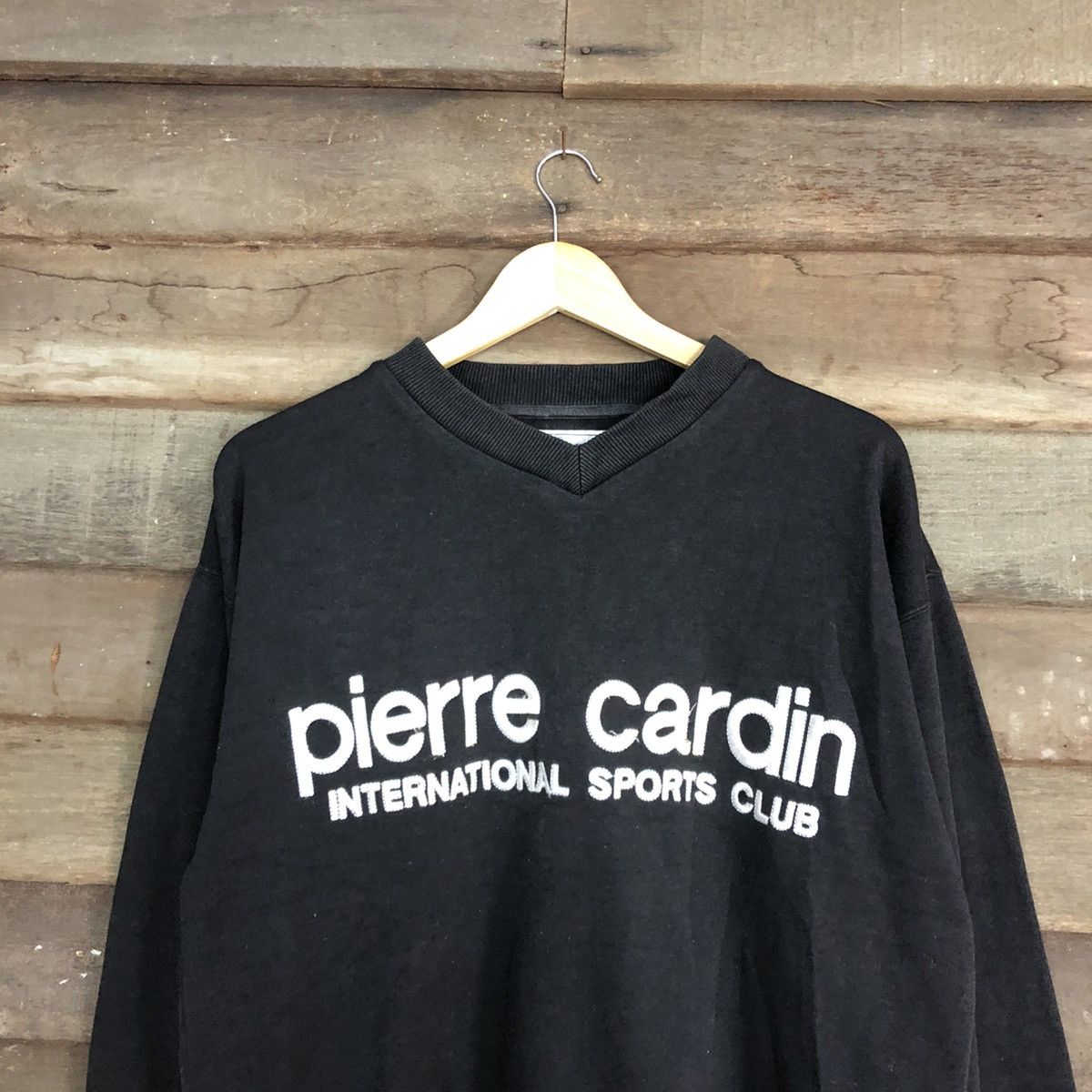 Pierre Cardin × Vintage Pierre Cardin Black Sweatshirt #3890 Size US XL / EU 56 / 4 - 2 Thumbnail
