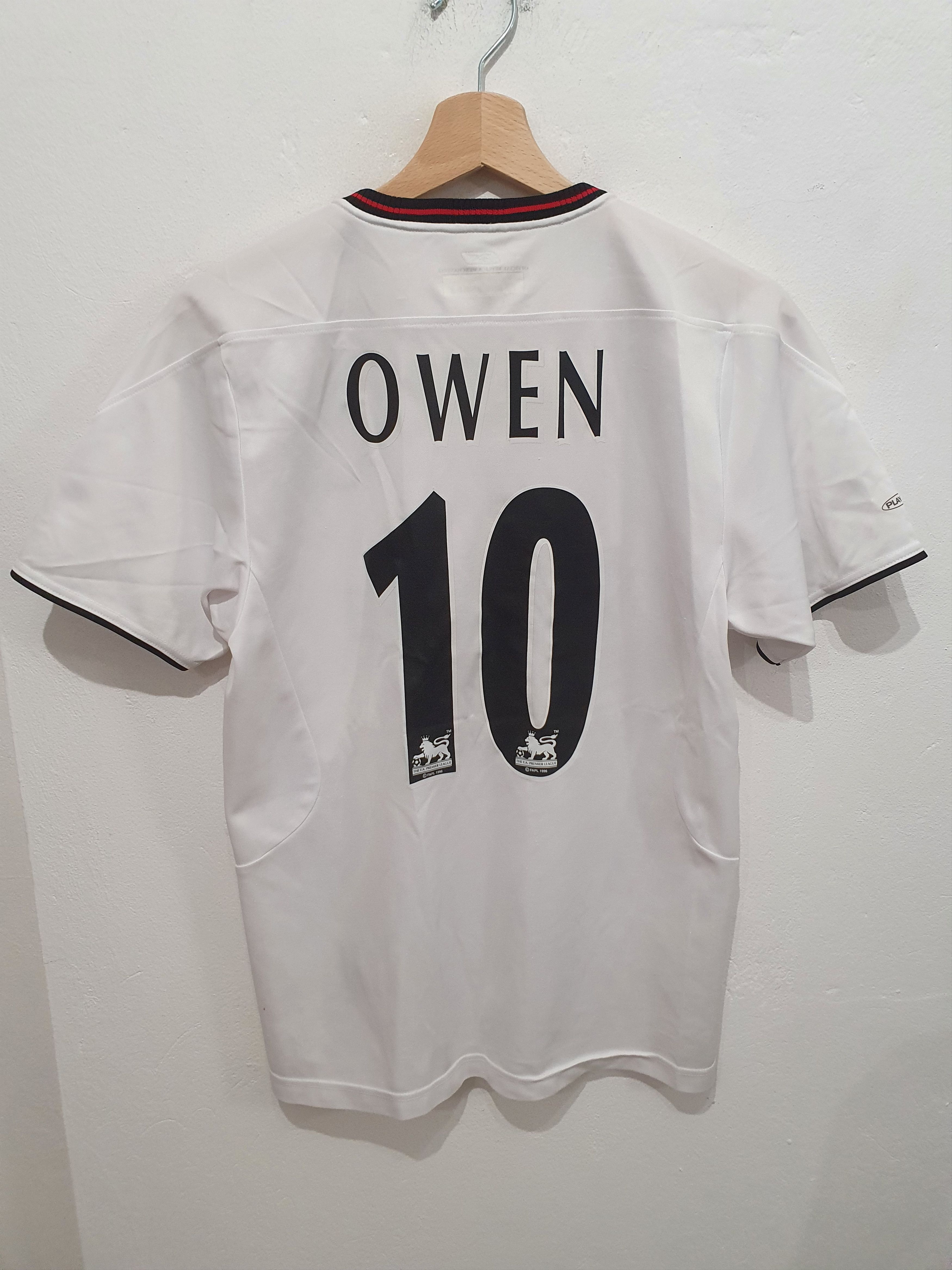 image of Owen Liverpool Fc Reebok Size Xs Shirt Jersey Y2K in White, Men's