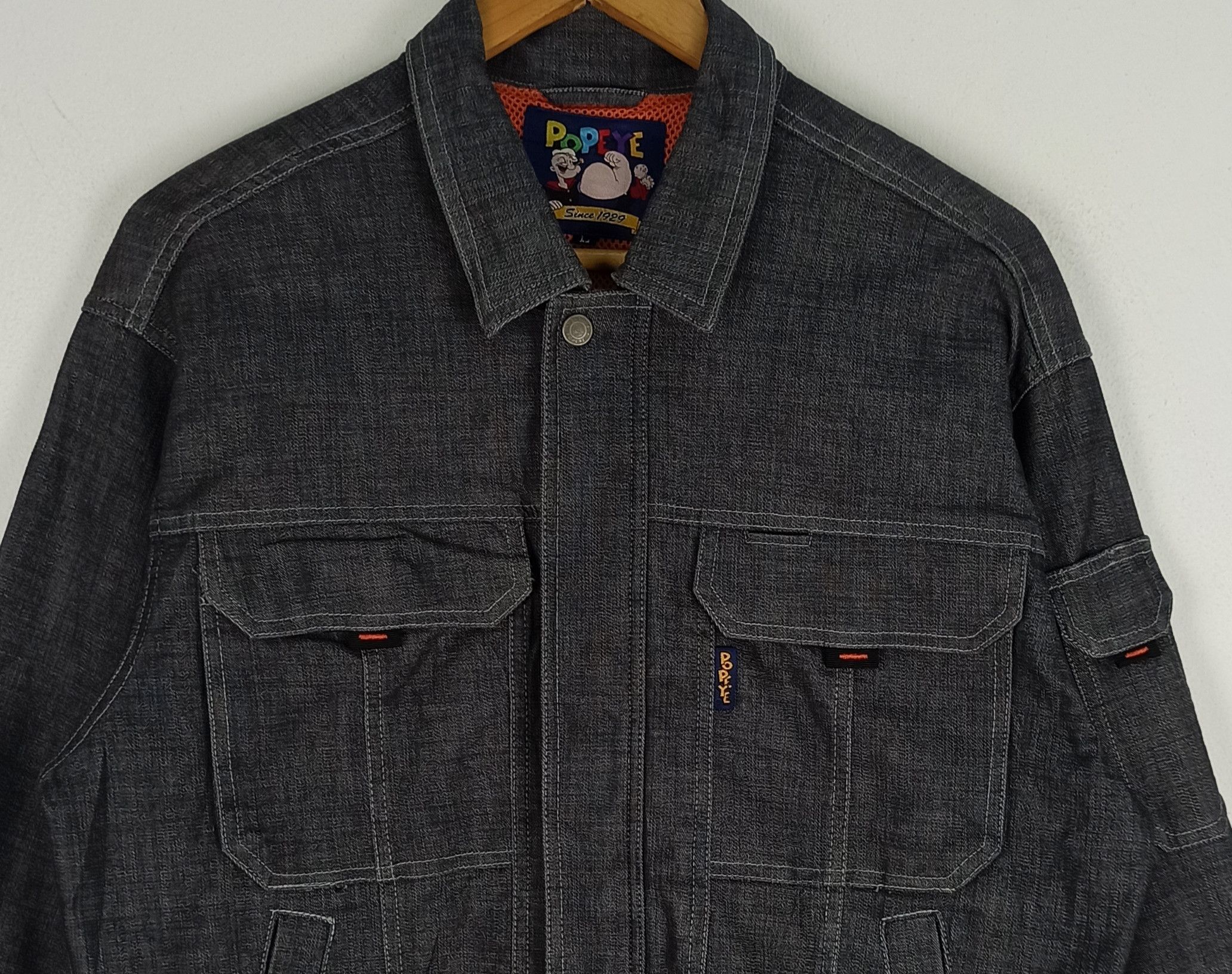 Japanese Brand 🔥Vintage🔥 Popeye Jacket Tracker by Bigborn Size US L / EU 52-54 / 3 - 2 Thumbnail