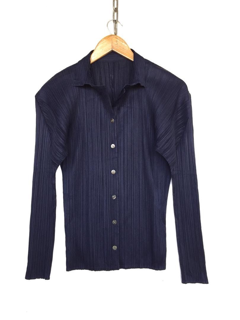 Pleats Please Issey Miyake 💥ISSEY MIYAKE PLEATS PLEASE BUTTON SHIRT Size S / US 4 / IT 40 - 3 Thumbnail
