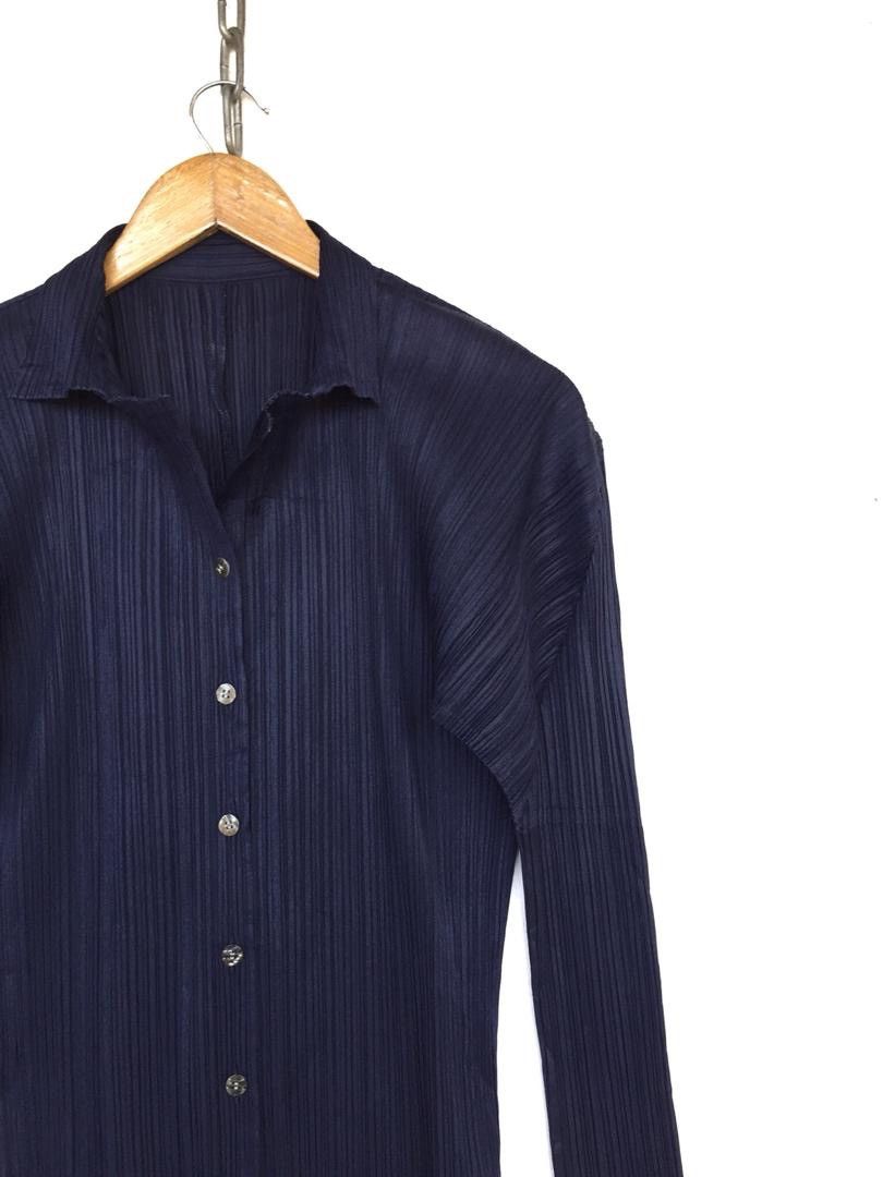Pleats Please Issey Miyake 💥ISSEY MIYAKE PLEATS PLEASE BUTTON SHIRT Size S / US 4 / IT 40 - 5 Thumbnail