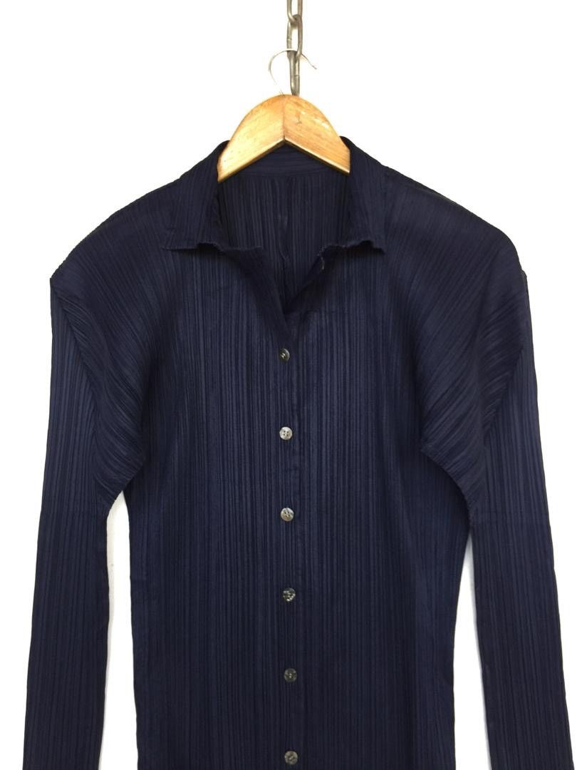 Pleats Please Issey Miyake 💥ISSEY MIYAKE PLEATS PLEASE BUTTON SHIRT Size S / US 4 / IT 40 - 1 Thumbnail