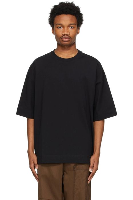 Dries Van Noten Dries Van Noten black cotton oversized t-shirt | Grailed