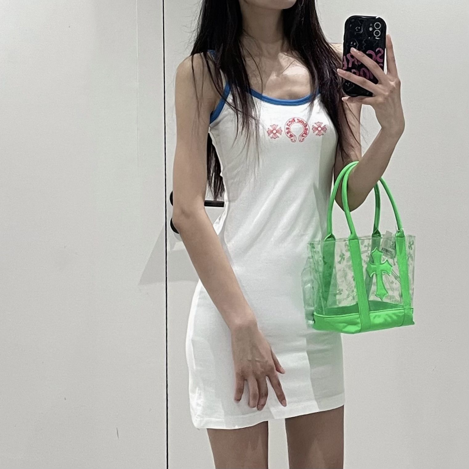 Chrome Hearts Chrome Hearts White Horseshoe Logo Mini Dress Size M / US 6-8 / IT 42-44 - 3 Thumbnail