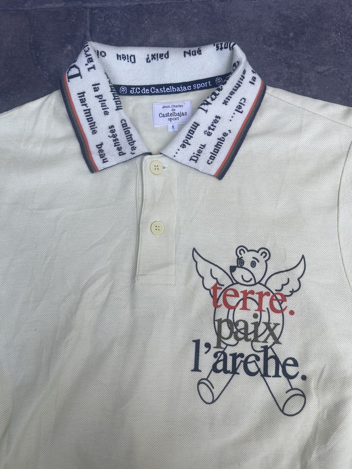 Jean Charles De Castelbajac JAPAN MADE Jean Charles De Castelbajac Sport Noa’s Ark Polo Size US S / EU 44-46 / 1 - 4 Thumbnail