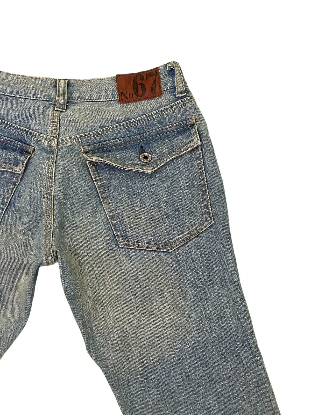 Japanese Brand Flare Jeans No 67 Stretch Denim Boot Cut 2🟦4 Size US 27 - 9 Thumbnail