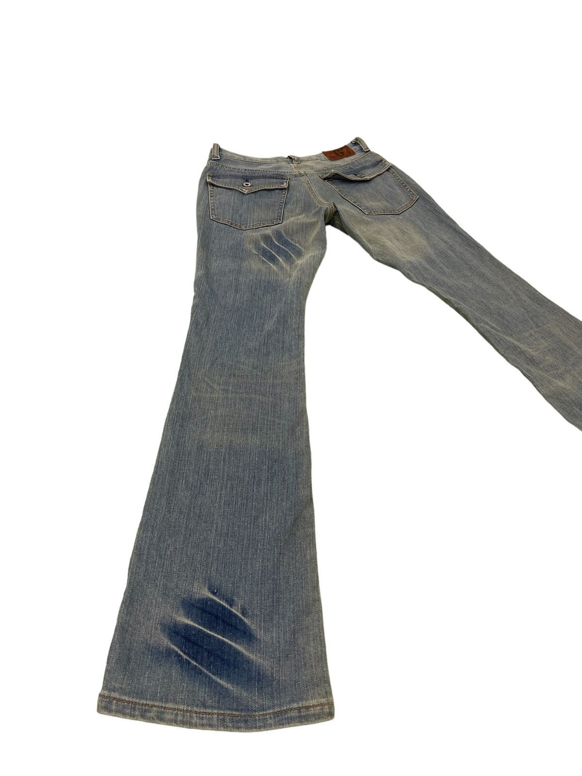 Japanese Brand Flare Jeans No 67 Stretch Denim Boot Cut 2🟦4 Size US 27 - 1 Thumbnail