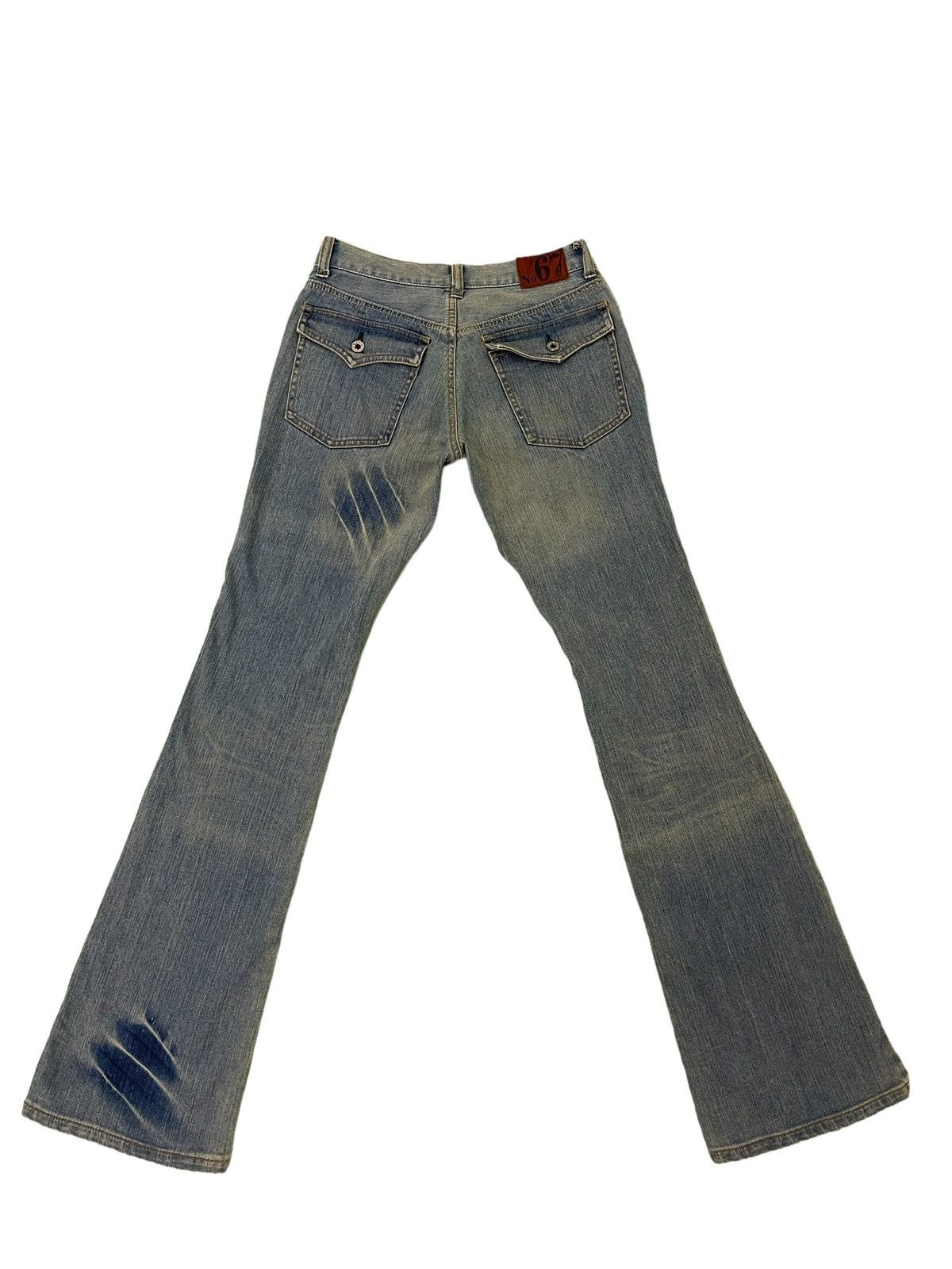 Japanese Brand Flare Jeans No 67 Stretch Denim Boot Cut 2🟦4 Size US 27 - 2 Thumbnail