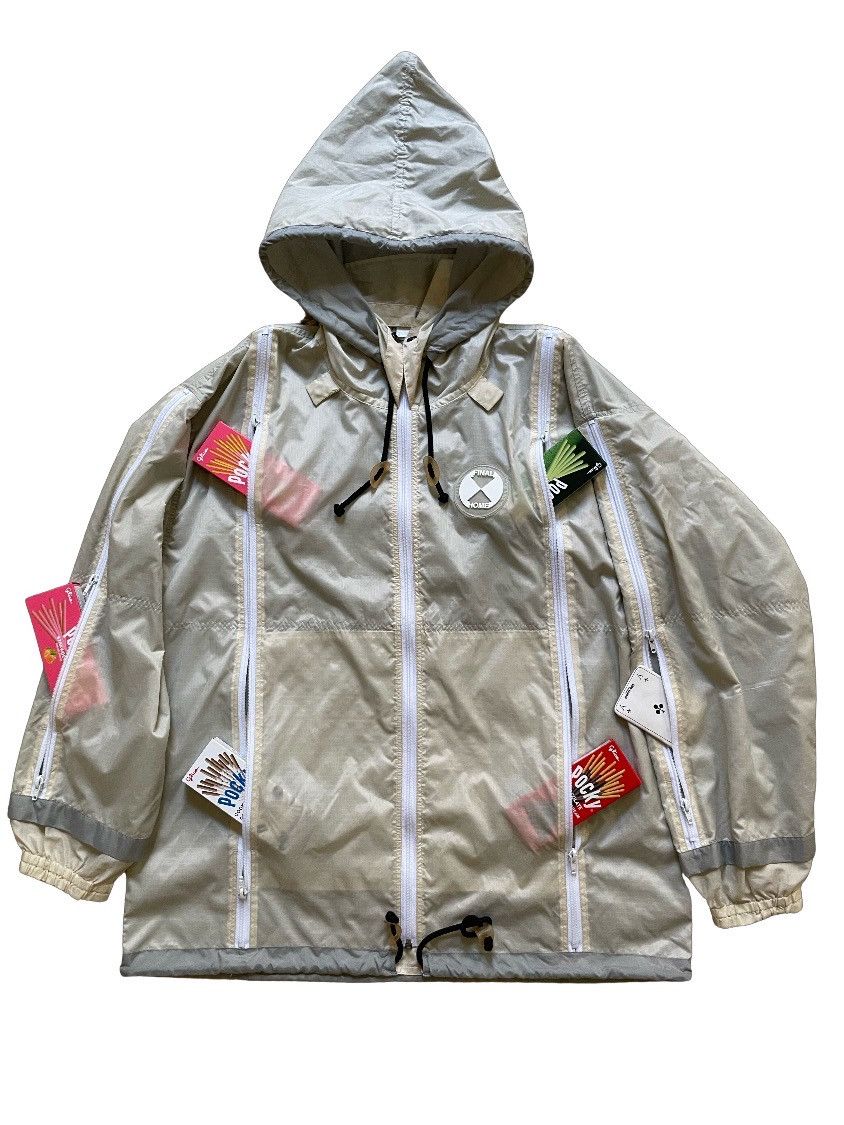 image of Mega Final Home Translucent Jacket in Translucent Off White, Men's (Size Medium)