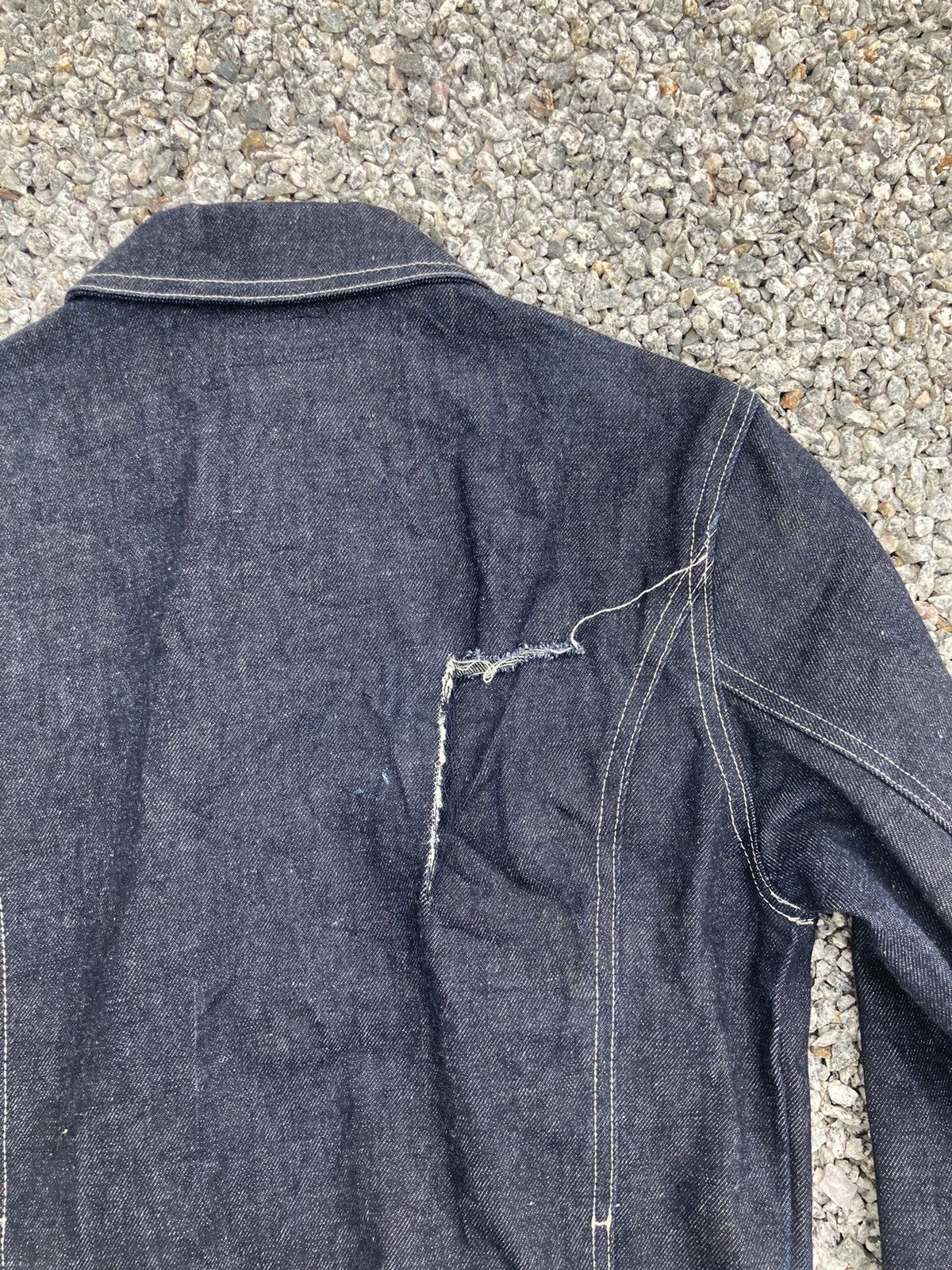 agnes b. DISTRESSED AGNES B DENIM JACKET Size US S / EU 44-46 / 1 - 4 Thumbnail
