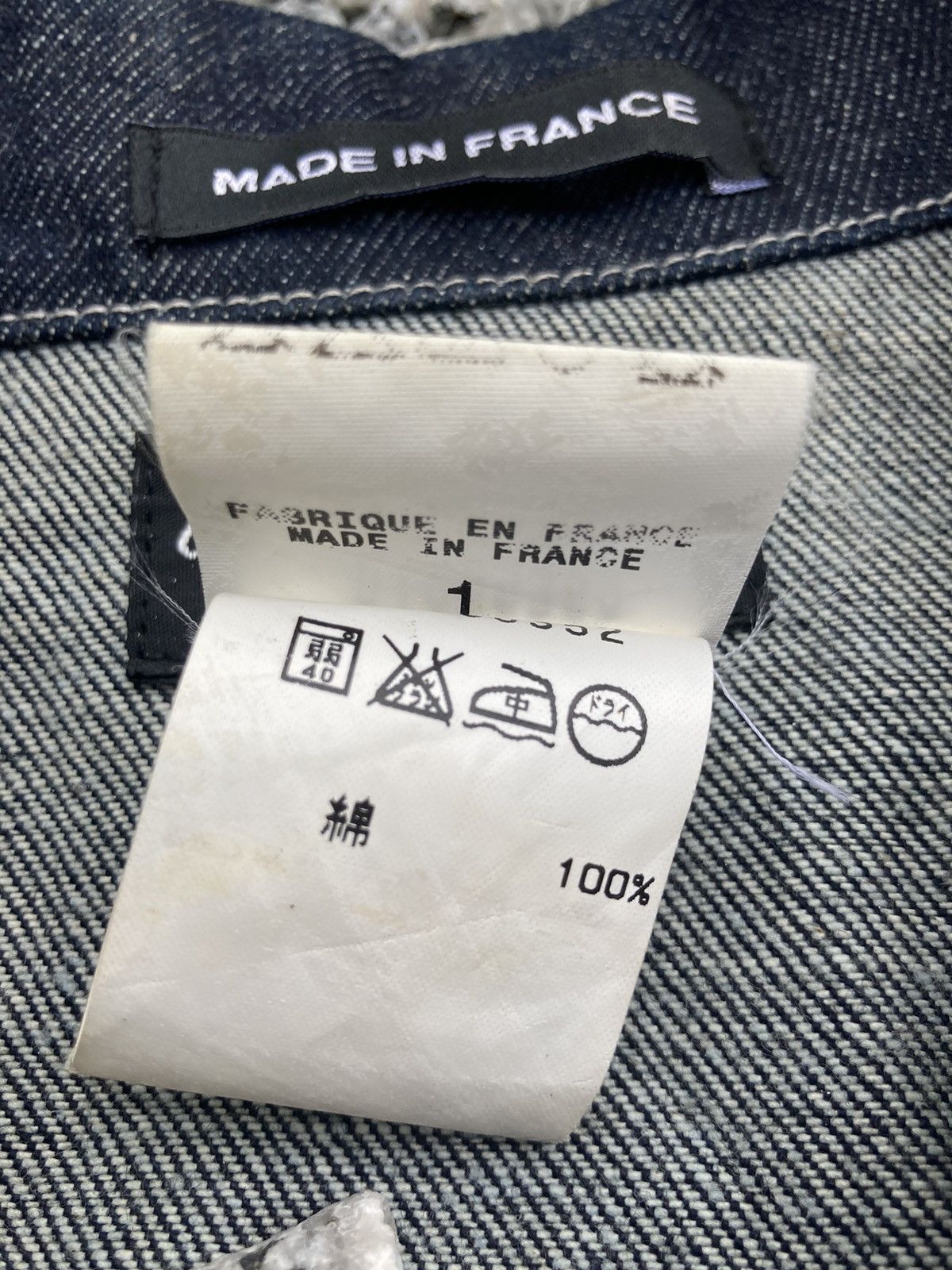 agnes b. DISTRESSED AGNES B DENIM JACKET Size US S / EU 44-46 / 1 - 8 Thumbnail