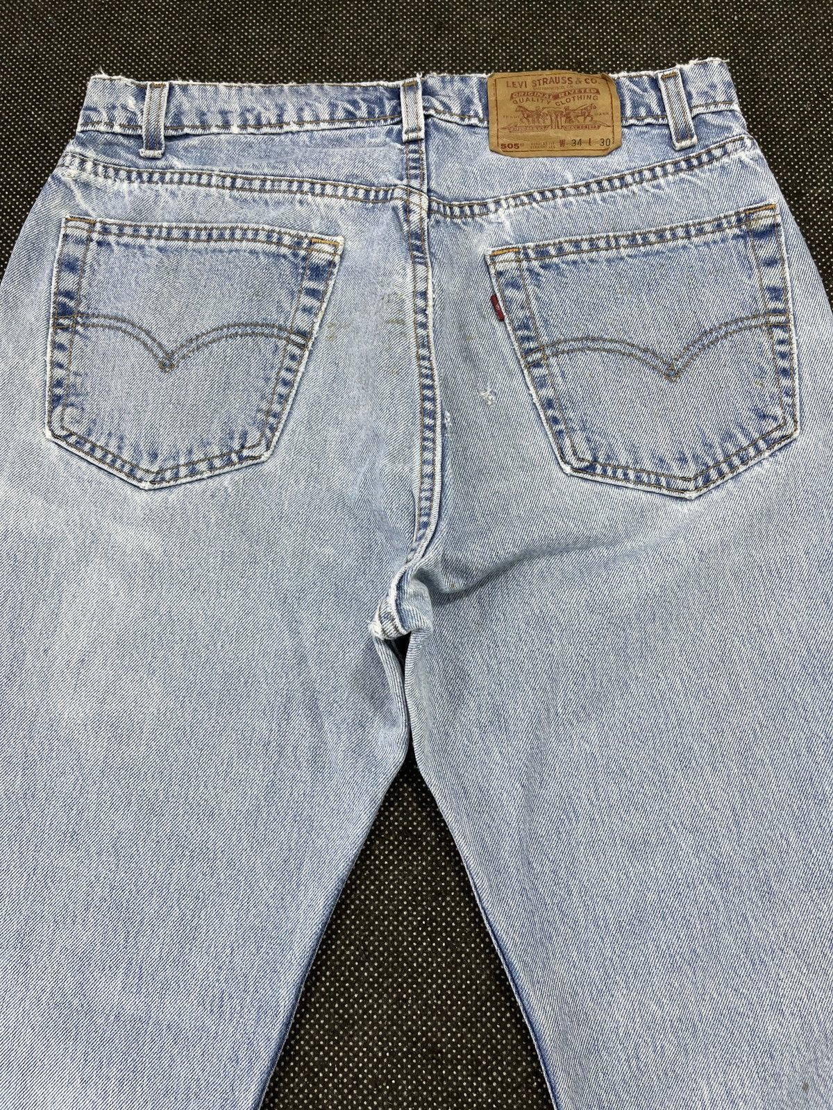 Levi's 90’s Vintage Levis 505 Stone Wash Jeans - J630 Size US 34 / EU 50 - 4 Thumbnail