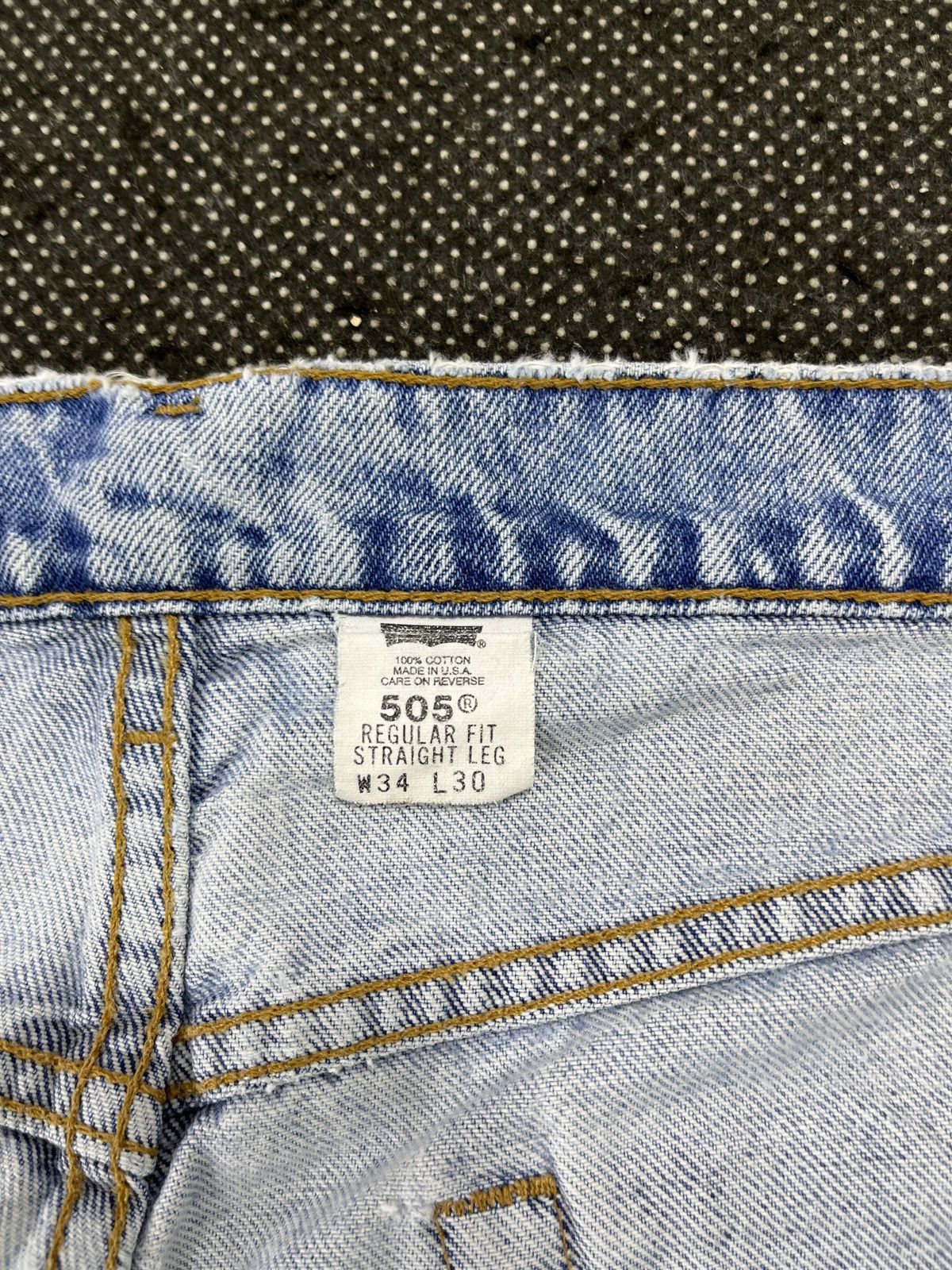 Levi's 90’s Vintage Levis 505 Stone Wash Jeans - J630 Size US 34 / EU 50 - 9 Thumbnail