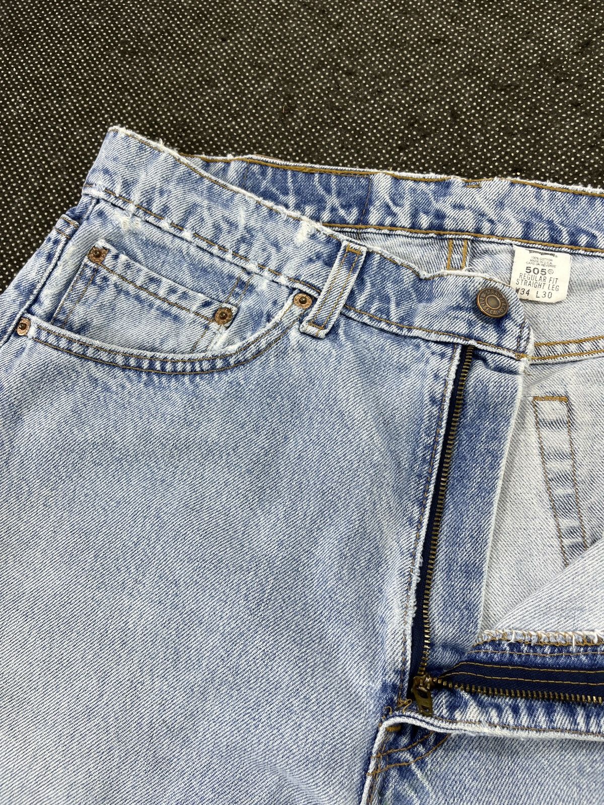 Levi's 90’s Vintage Levis 505 Stone Wash Jeans - J630 Size US 34 / EU 50 - 8 Thumbnail