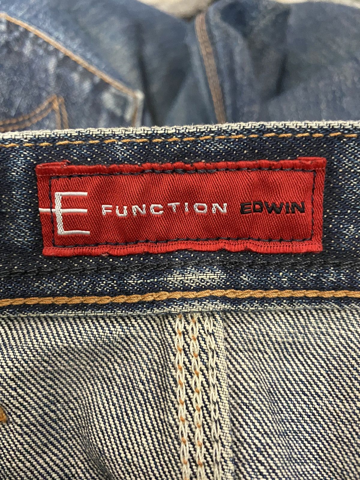 Edwin × Vintage Vintage Edwin E Function Curved Leg Distressed Denim Size US 29 - 16 Thumbnail