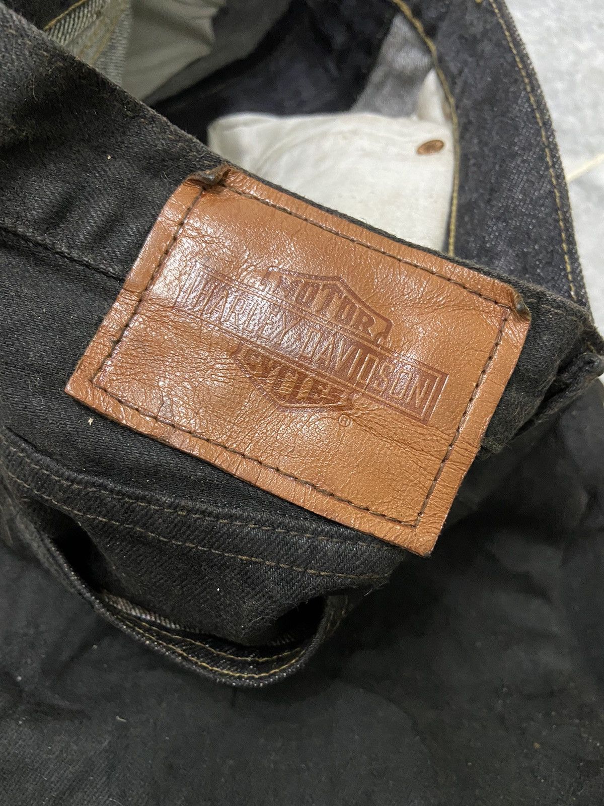 Harley Davidson Harley-Davidson Waxed Denim selvedge jeans Size US 28 / EU 44 - 12 Thumbnail