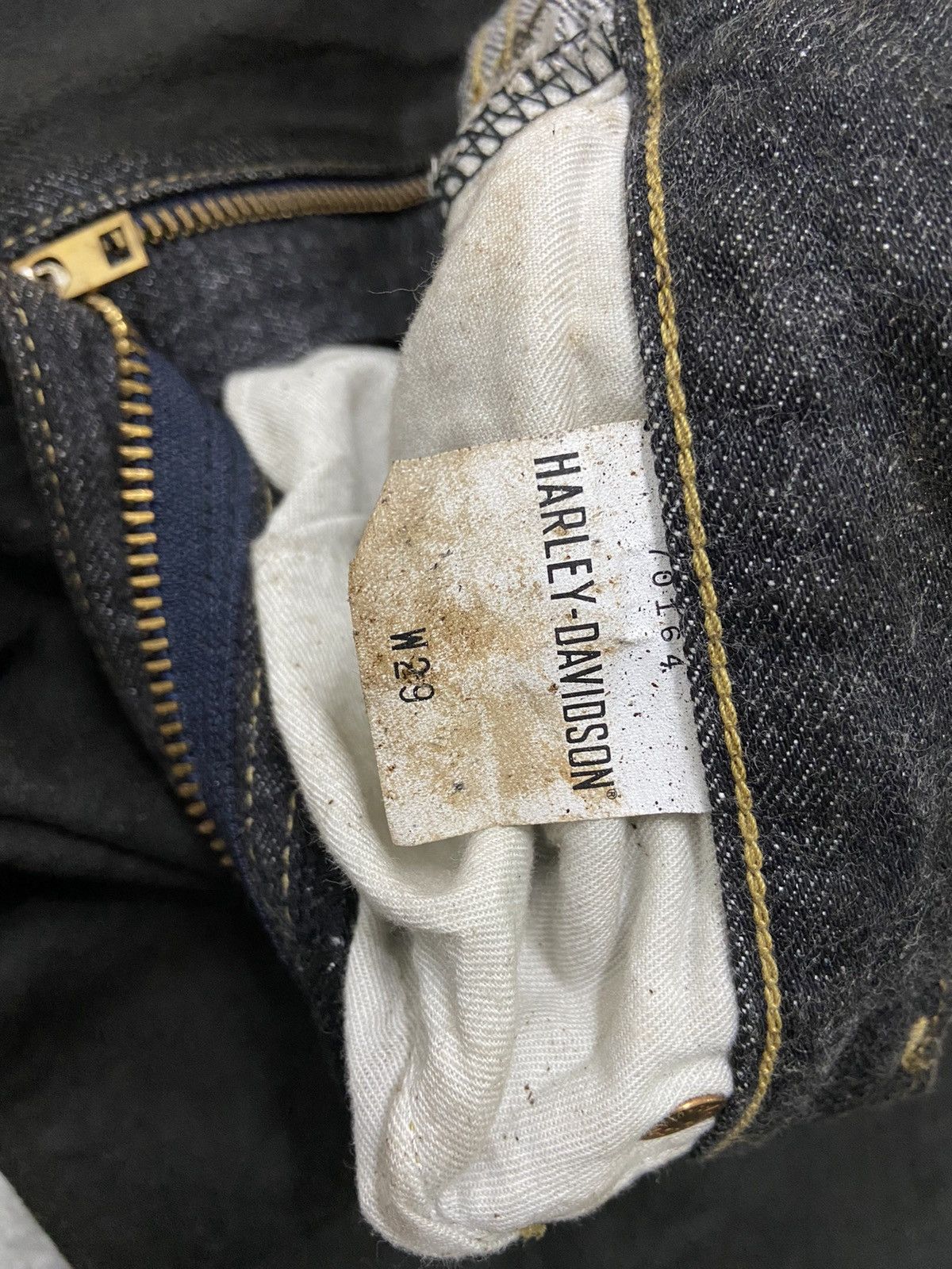 Harley Davidson Harley-Davidson Waxed Denim selvedge jeans Size US 28 / EU 44 - 10 Thumbnail