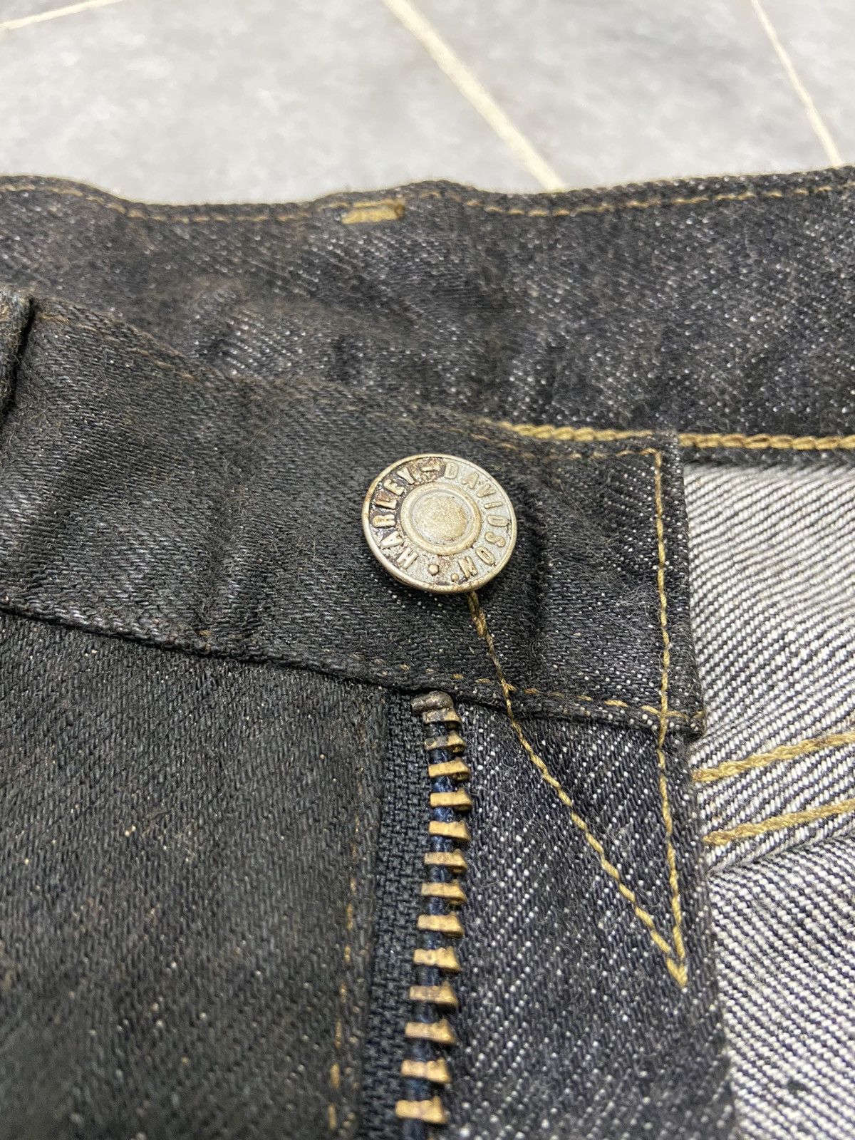Harley Davidson Harley-Davidson Waxed Denim selvedge jeans Size US 28 / EU 44 - 8 Thumbnail