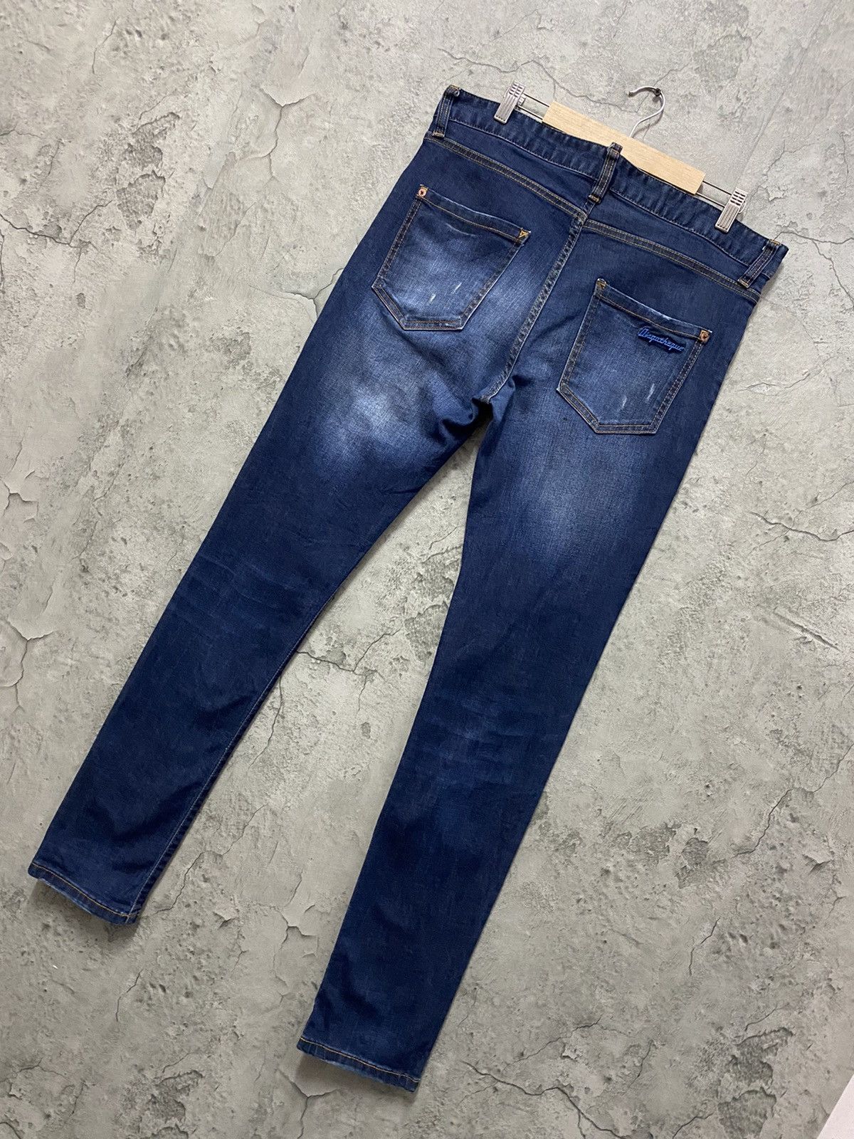 Designer × Japanese Brand Dsqotheq Japan Distressed Skinny Denim Pants Size US 34 / EU 50 - 10 Thumbnail
