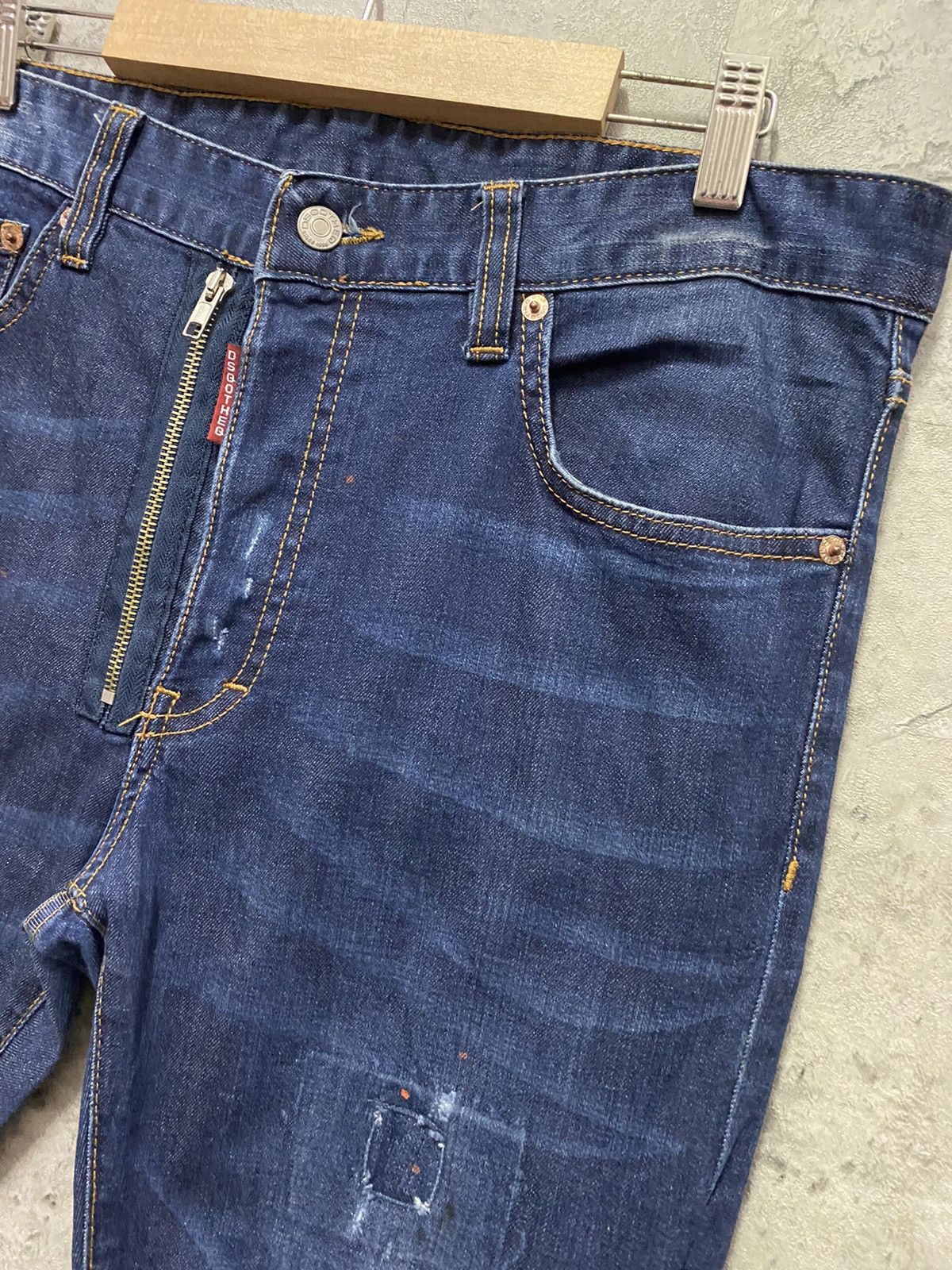 Designer × Japanese Brand Dsqotheq Japan Distressed Skinny Denim Pants Size US 34 / EU 50 - 6 Thumbnail
