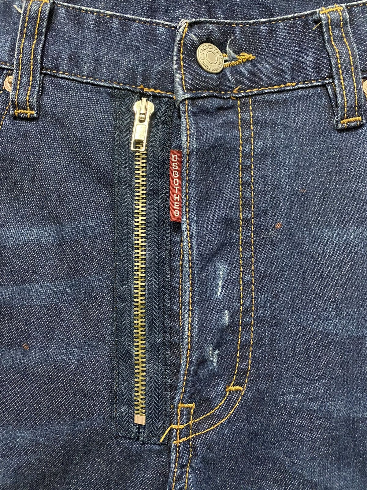Designer × Japanese Brand Dsqotheq Japan Distressed Skinny Denim Pants Size US 34 / EU 50 - 7 Thumbnail