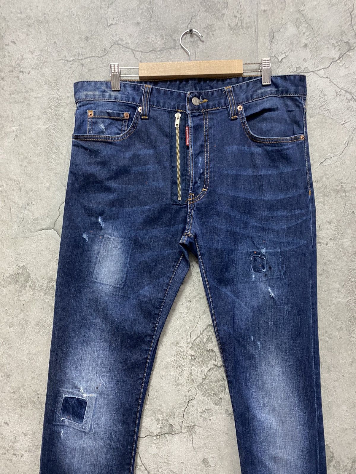 Designer × Japanese Brand Dsqotheq Japan Distressed Skinny Denim Pants Size US 34 / EU 50 - 4 Thumbnail
