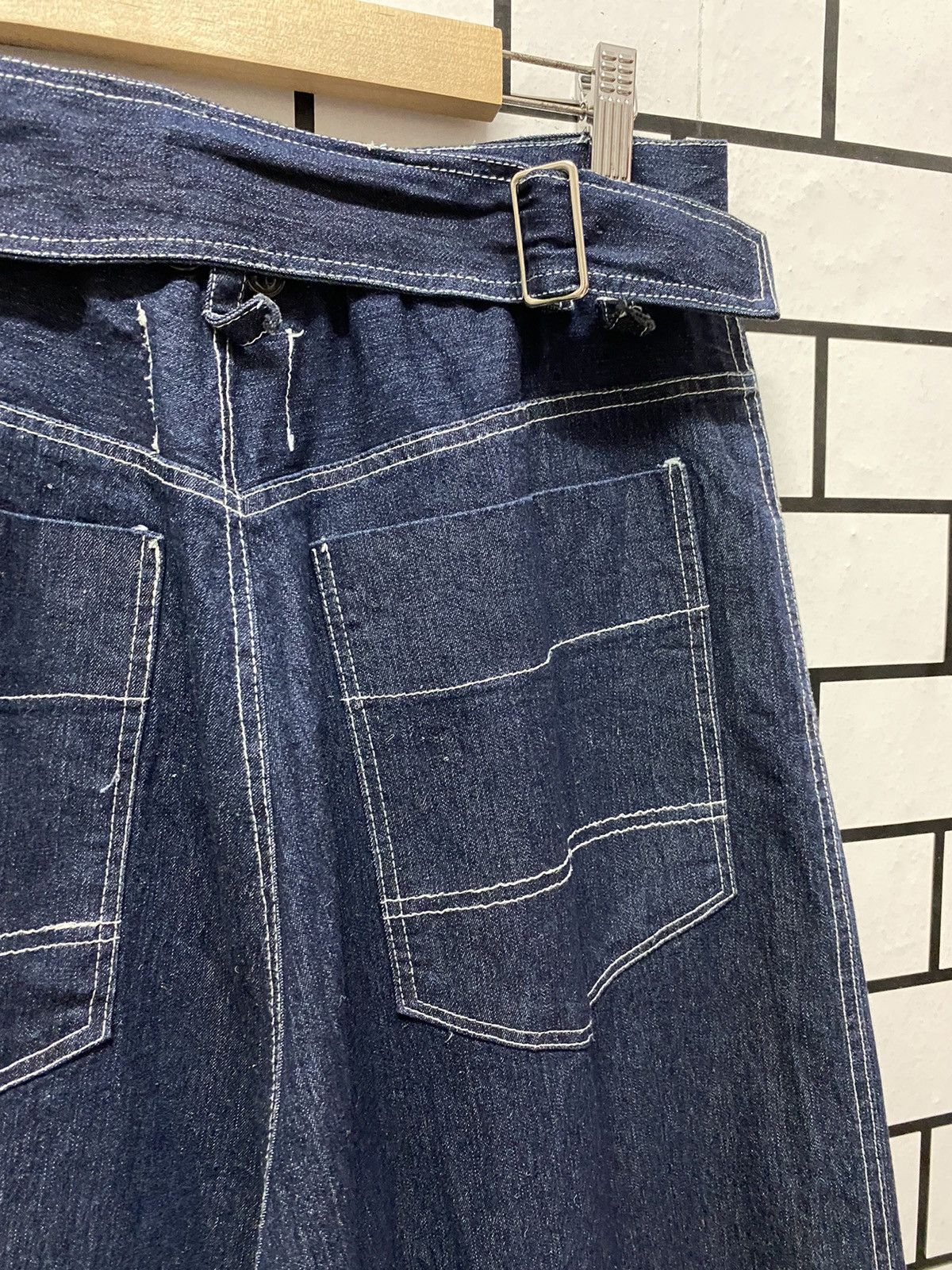 Designer × Japanese Brand Kmk Japan Patchwork Super Baggy Harem Denim pants Size US 30 / EU 46 - 13 Thumbnail