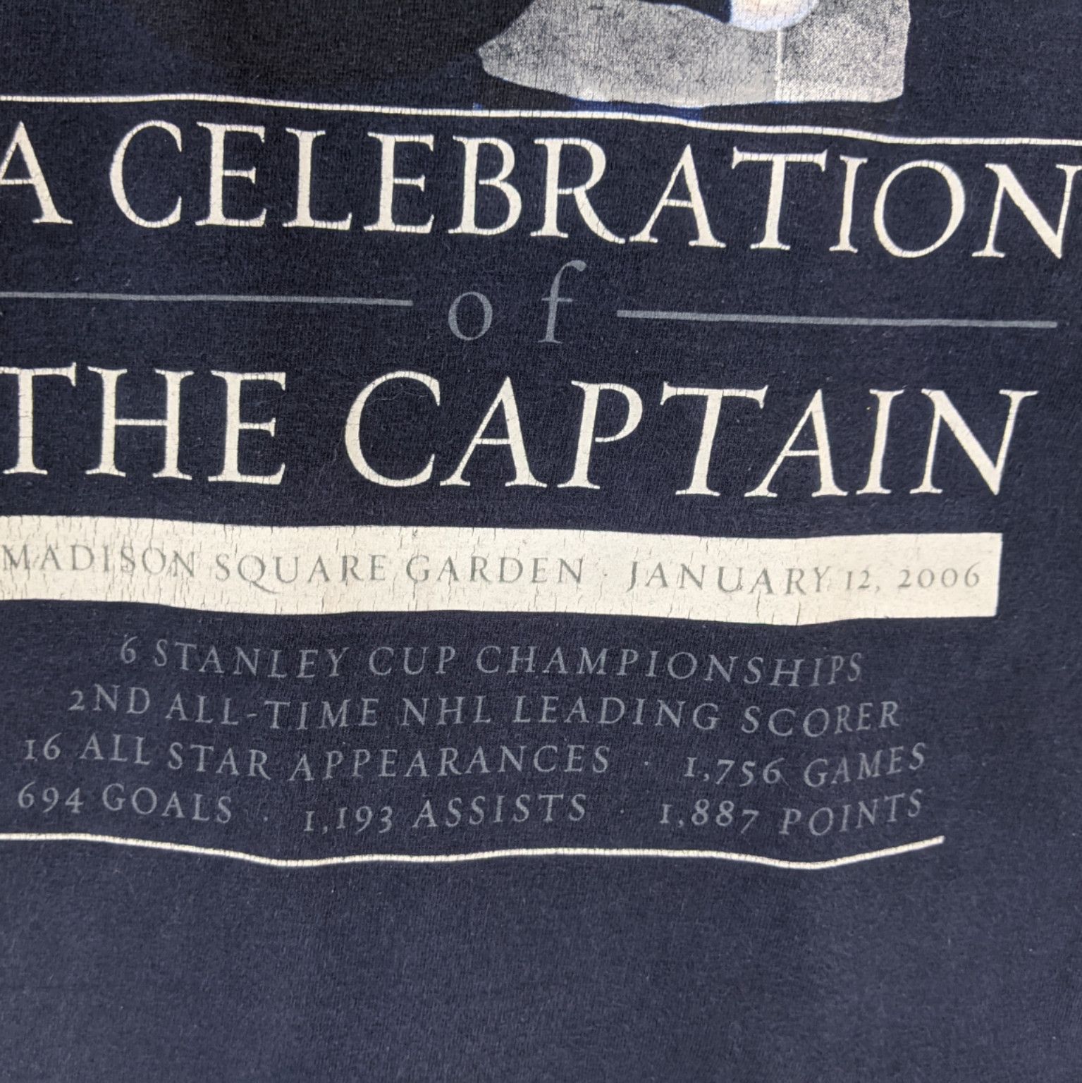 NHL NHL Mark Messier The Captain 2006 Celebration T-Shirt Size US L / EU 52-54 / 3 - 5 Thumbnail