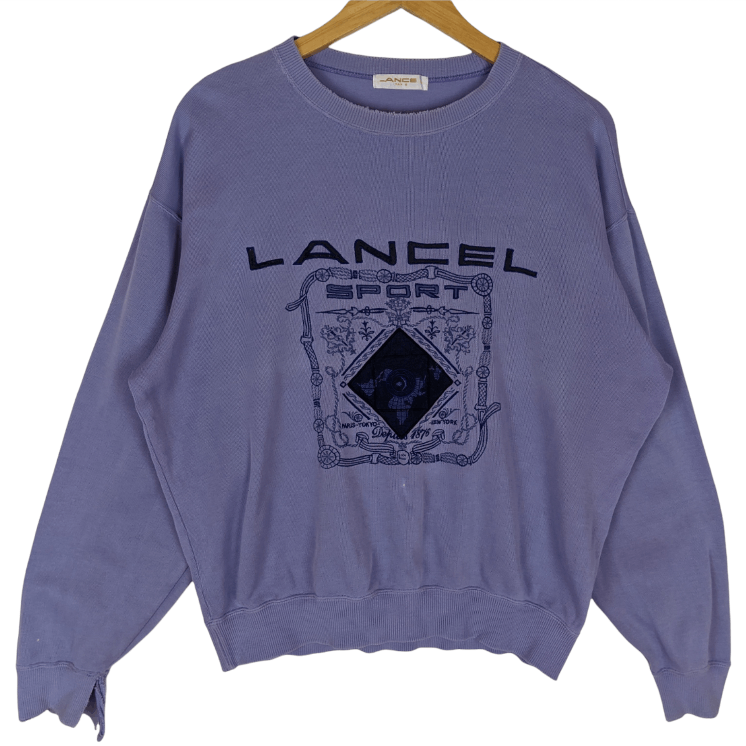 Lancel Japan Vintage 80's LANCEL Big Logo Jumper Sweatshirt Size US L / EU 52-54 / 3 - 2 Thumbnail
