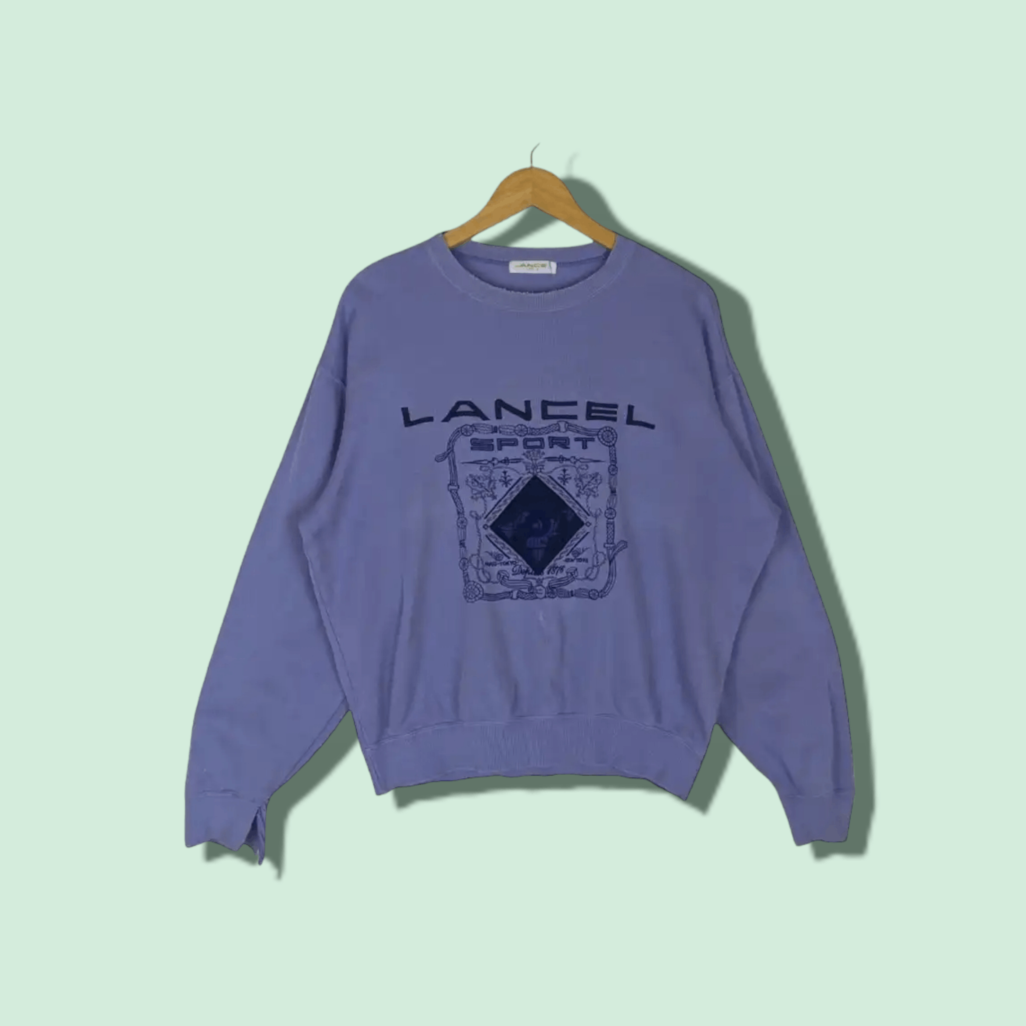 Japan Vintage 80's LANCEL Big Logo Jumper Sweatshirt